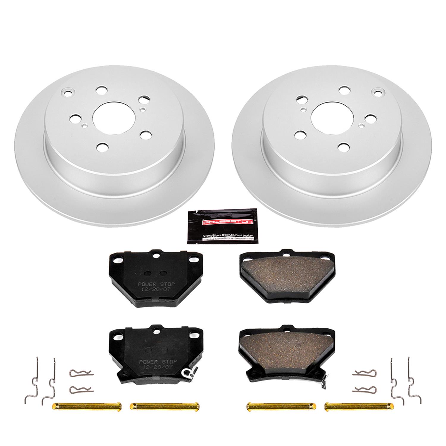 Power Stop 03-06 Pontiac Vibe Front & Rear Z17 Evolution Geomet Coated Brake Kit (1x psbCRK2318, 1x psbCRK2316) thumbnail 8