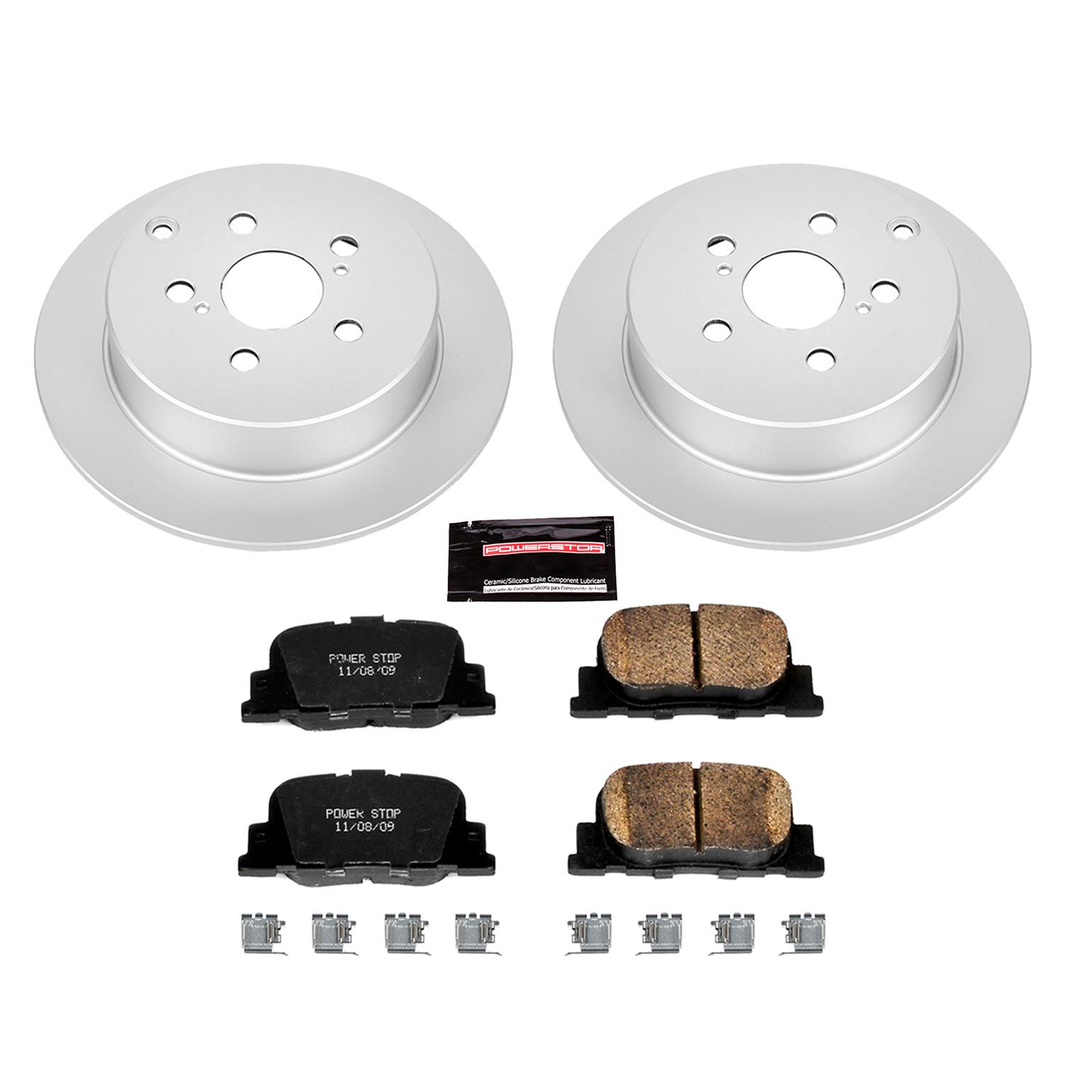 Power Stop 05-10 Scion tC Front & Rear Z17 Evolution Geomet Coated Brake Kit (1x psbCRK2319, 1x psbCRK2313) thumbnail 8