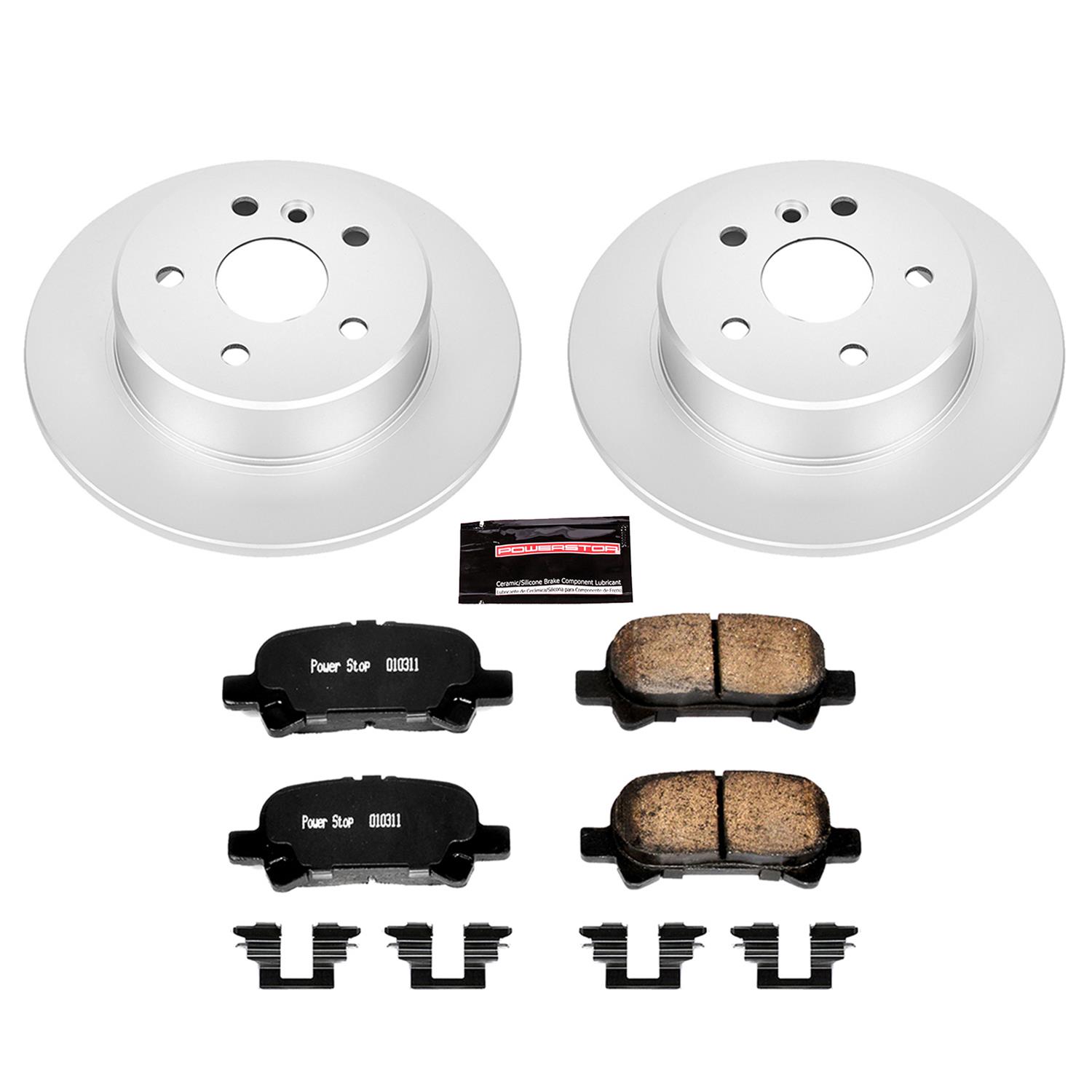 Power Stop 00-04 Toyota Avalon Front & Rear Z17 Evolution Geomet Coated Brake Kit (1x psbCRK1058, 1x psbCRK2322) thumbnail 8