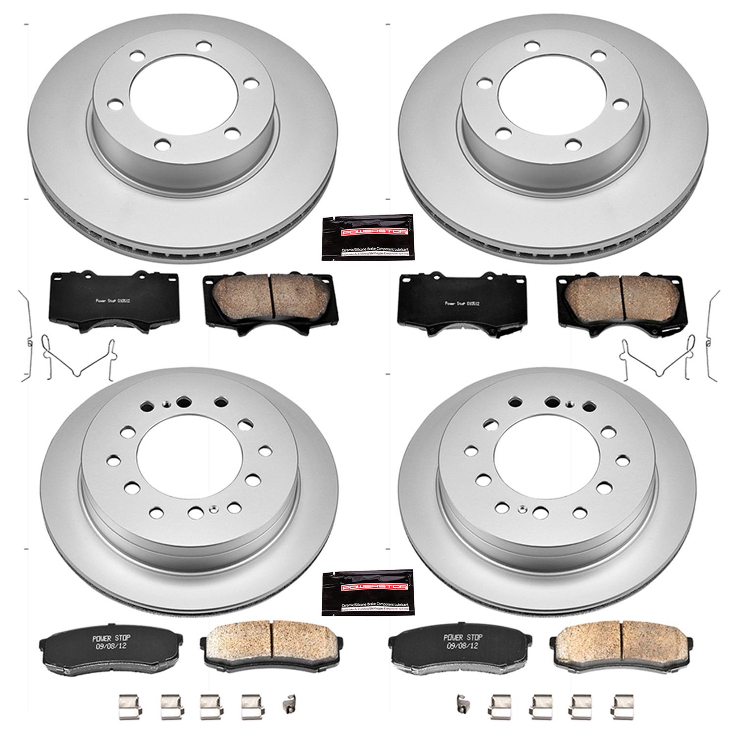 Power Stop 01-07 Toyota Sequoia Front & Rear Z17 Evolution Geomet Coated Brake Kit (1x psbCRK2324, 1x psbCRK2405) thumbnail 4