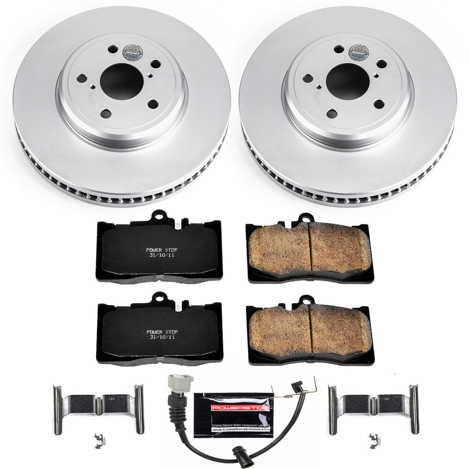 Power Stop 01-06 Lexus LS430 Front & Rear Z17 Evolution Geomet Coated Brake Kit (1x psbCRK2327, 1x psbCRK2329) thumbnail 5