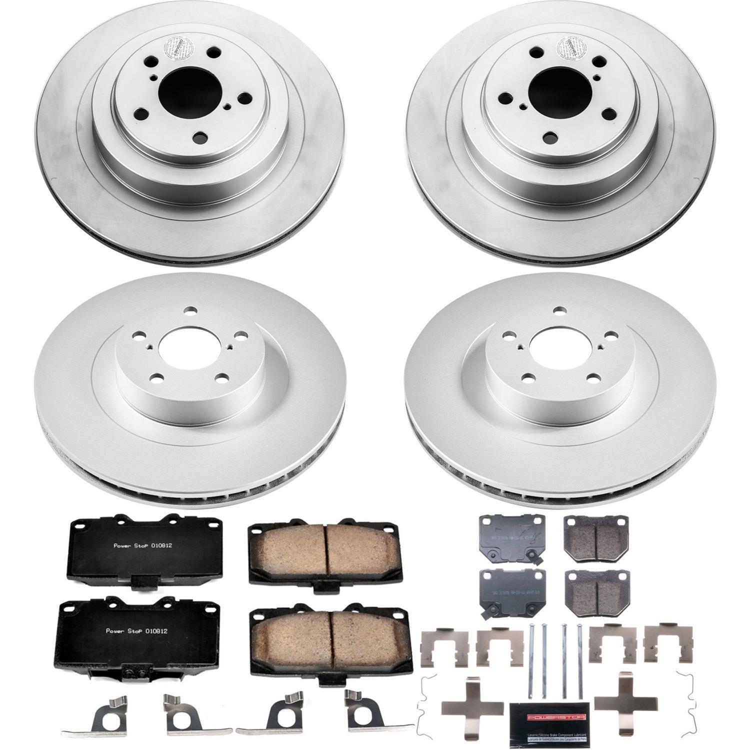 Power Stop 06-07 Subaru Impreza Front & Rear Z17 Evolution Geomet Coated Brake Kit (1x psbCRK4932, 1x psbCRK2367) thumbnail 4