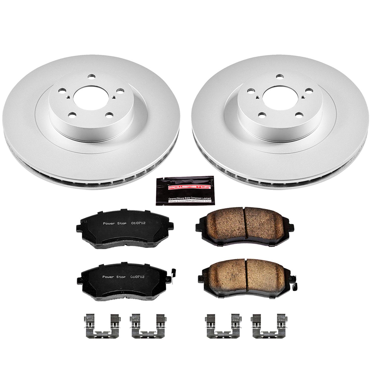 Power Stop 03-06 Subaru Baja Front & Rear Z17 Evolution Geomet Coated Brake Kit (1x psbCRK3124, 1x psbCRK2373) thumbnail 6
