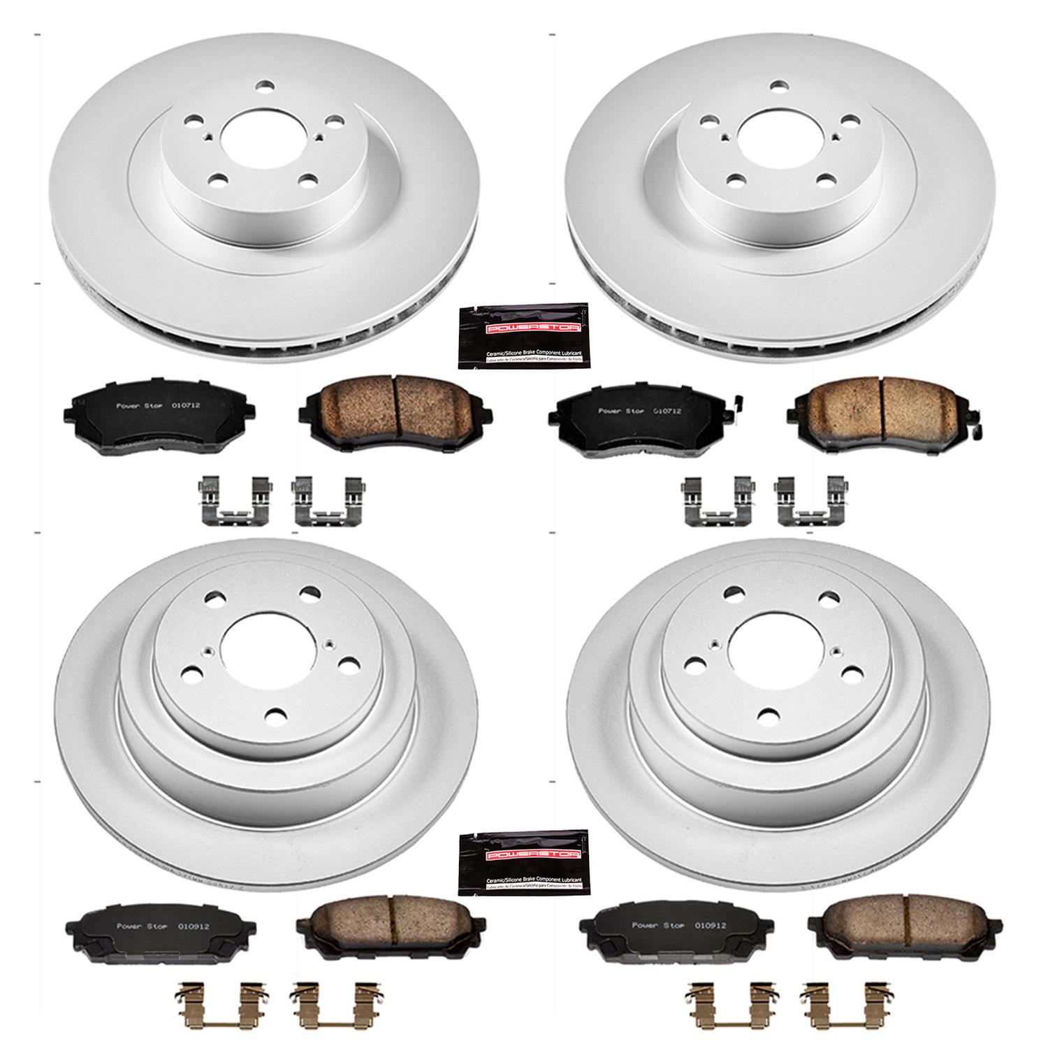 Power Stop 05-06 Saab 9-2X Front & Rear Z17 Evolution Geomet Coated Brake Kit (1x psbCRK447, 1x psbCRK2373) thumbnail 4
