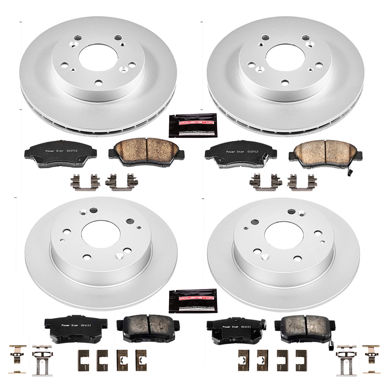 Power Stop 02-06 Acura RSX Front & Rear Z17 Evolution Geomet Coated Brake Kit (1x psbCRK2270, 1x psbCRK2386) thumbnail 4