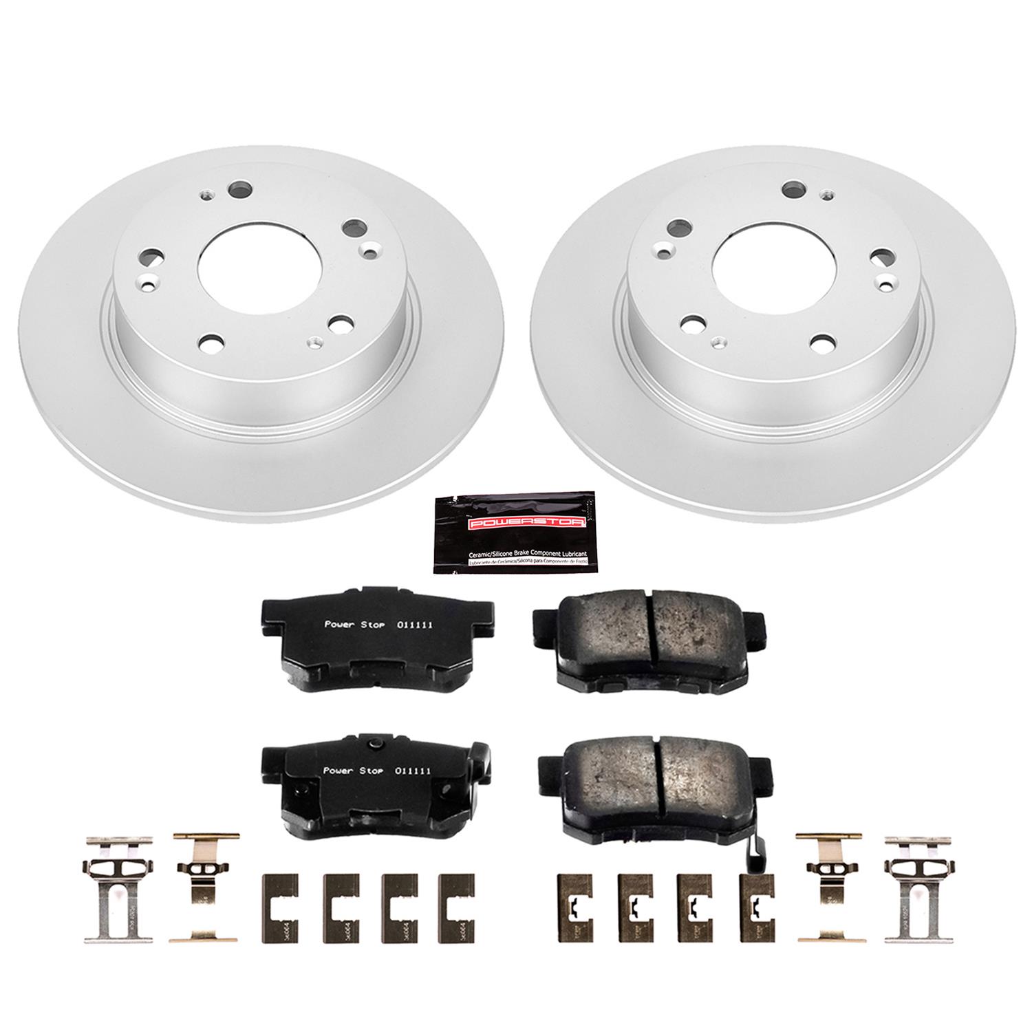 Power Stop 03-07 Honda Accord Front & Rear Z17 Evolution Geomet Coated Brake Kit (1x psbCRK2558, 1x psbCRK2391) thumbnail 8