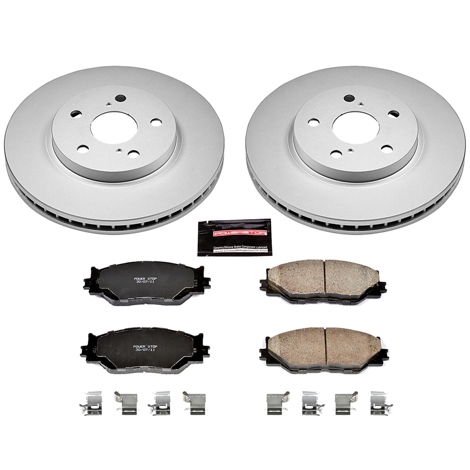 Power Stop 06-13 Lexus IS250 Front & Rear Z17 Evolution Geomet Coated Brake Kit (1x psbCRK195, 1x psbCRK2406) thumbnail 5