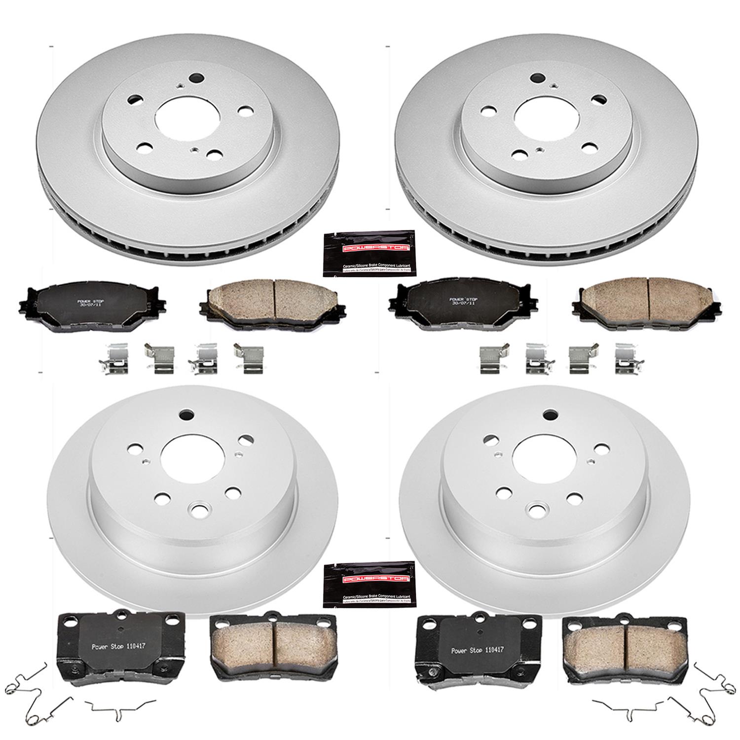 Power Stop 06-13 Lexus IS250 Front & Rear Z17 Evolution Geomet Coated Brake Kit (1x psbCRK195, 1x psbCRK2406) thumbnail 4