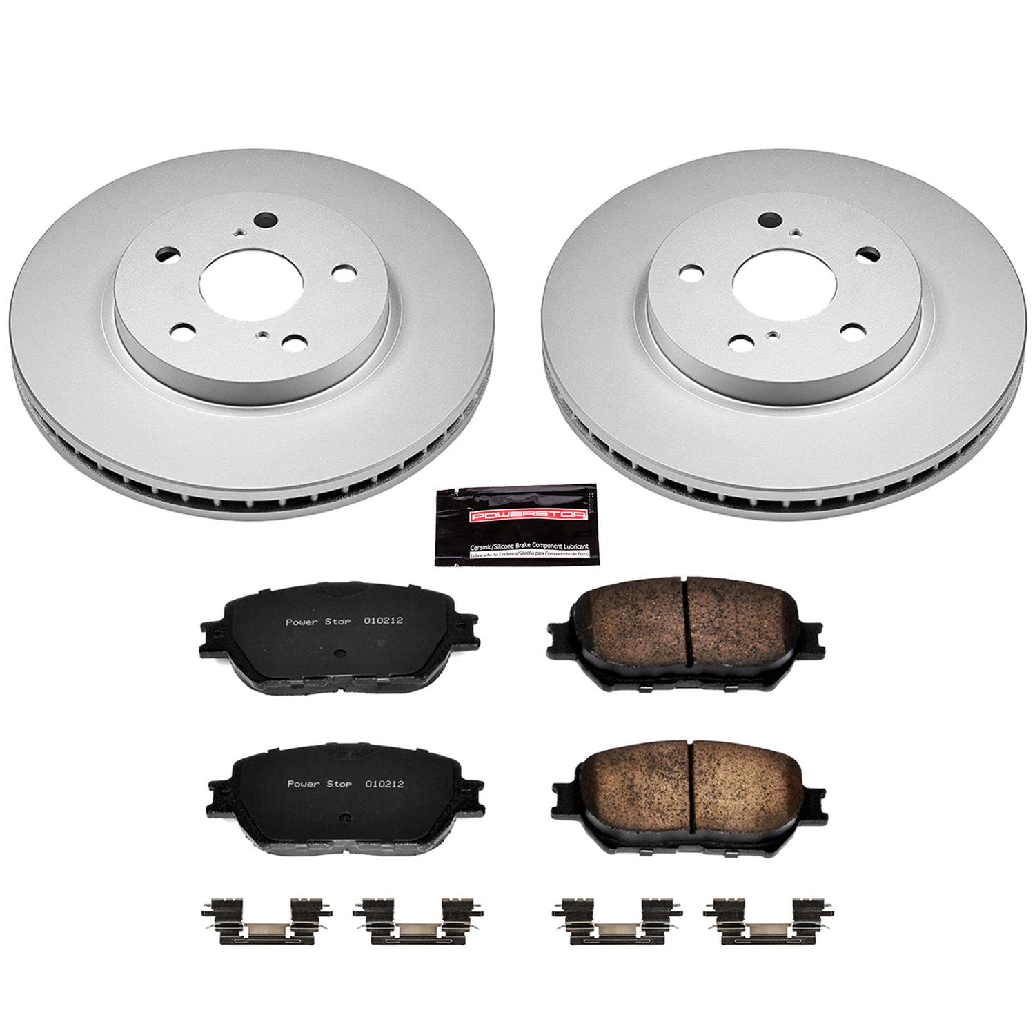 Power Stop 2002 Toyota Camry Front & Rear Z17 Evolution Geomet Coated Brake Kit (1x psbCRK2417, 1x psbCRK2414) thumbnail 5