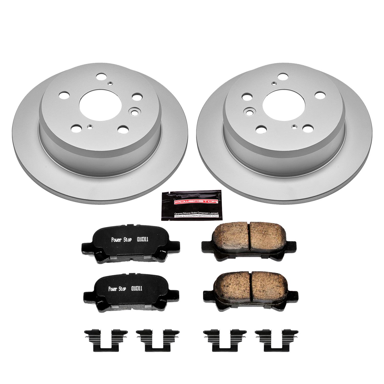 Power Stop 05-07 Toyota Avalon Front & Rear Z17 Evolution Geomet Coated Brake Kit (1x psbCRK2417, 1x psbCRK5438) thumbnail 8