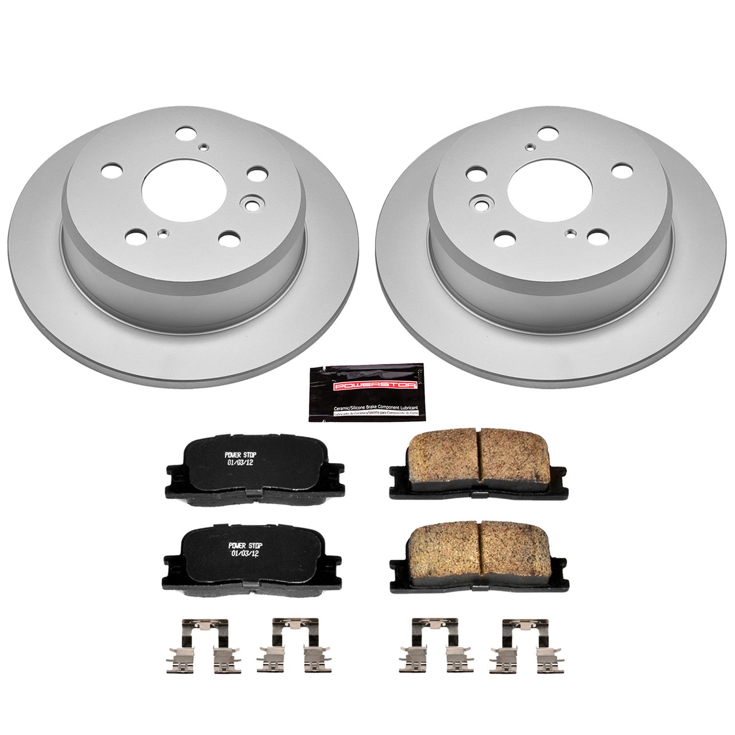 Power Stop 04-06 Lexus ES330 Front & Rear Z17 Evolution Geomet Coated Brake Kit (1x psbCRK1141, 1x psbCRK2418) thumbnail 7