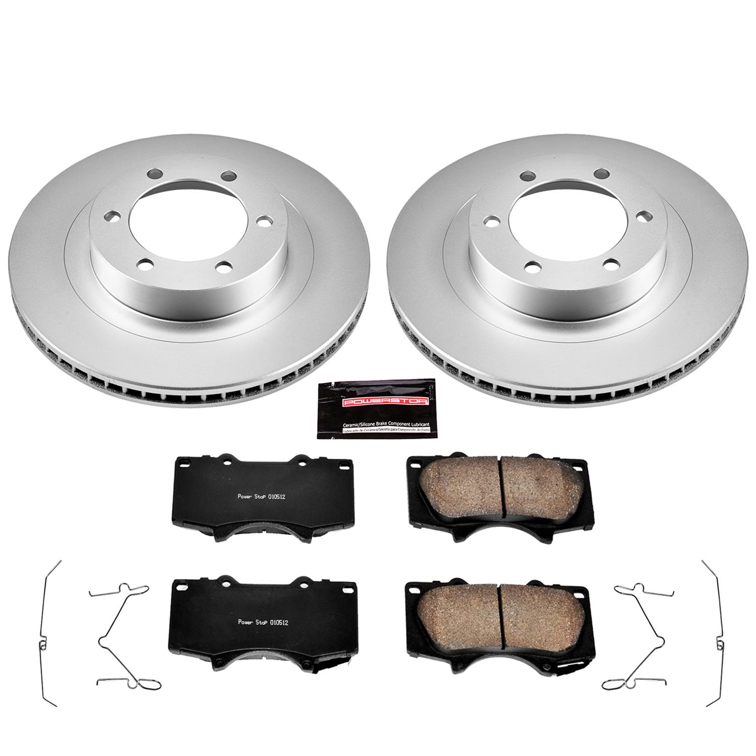 Power Stop 03-09 Lexus GX470 Front & Rear Z17 Evolution Geomet Coated Brake Kit (1x psbCRK2421, 1x psbCRK2405) thumbnail 7