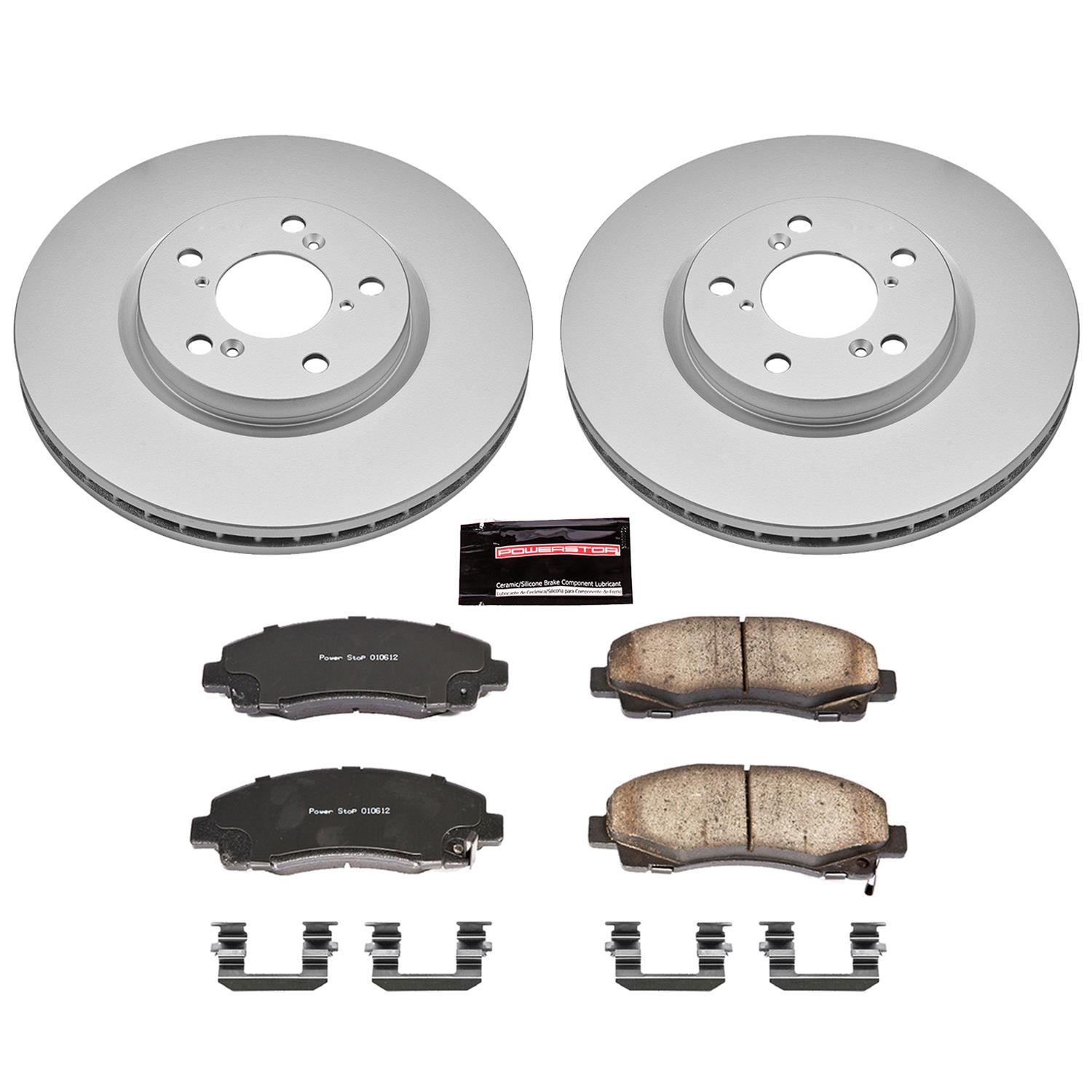 Power Stop 06-11 Honda Ridgeline Front & Rear Z17 Evolution Geomet Coated Brake Kit (1x psbCRK2431, 1x psbCRK2429) thumbnail 6