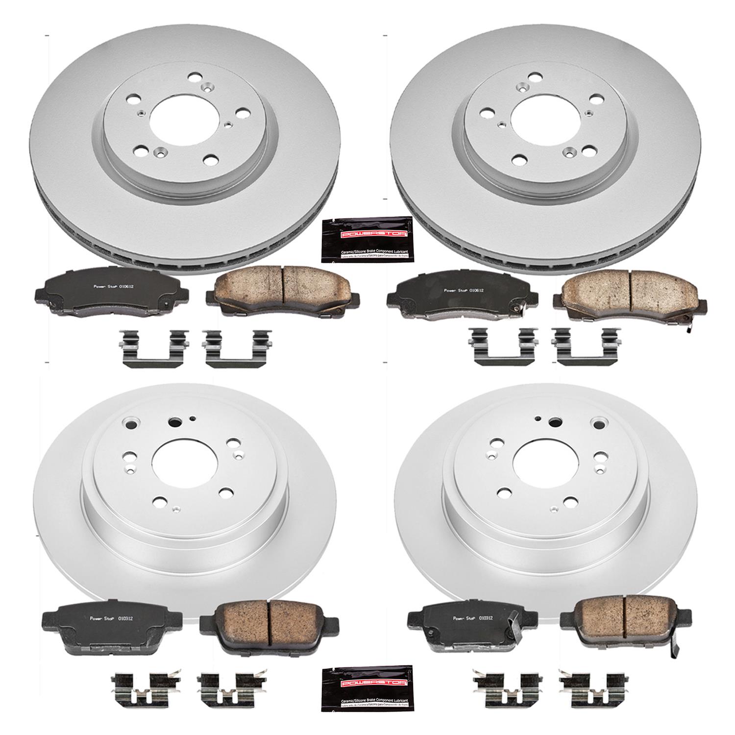 Power Stop 06-11 Honda Ridgeline Front & Rear Z17 Evolution Geomet Coated Brake Kit (1x psbCRK2431, 1x psbCRK2429) thumbnail 4
