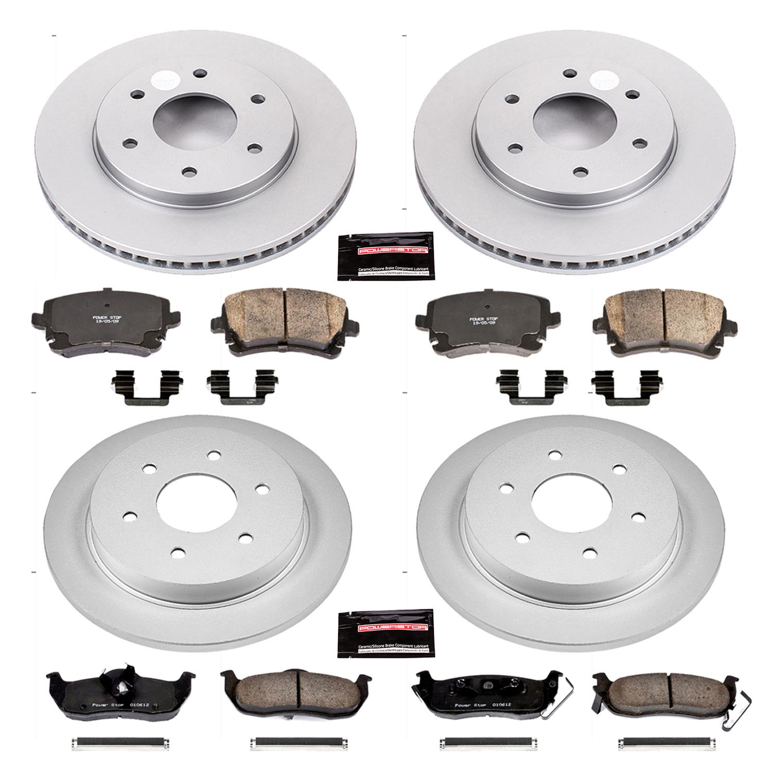 Power Stop 04-05 Infiniti QX56 Front & Rear Z17 Evolution Geomet Coated Brake Kit (1x psbCRK2445, 1x psbCRK2442) thumbnail 4