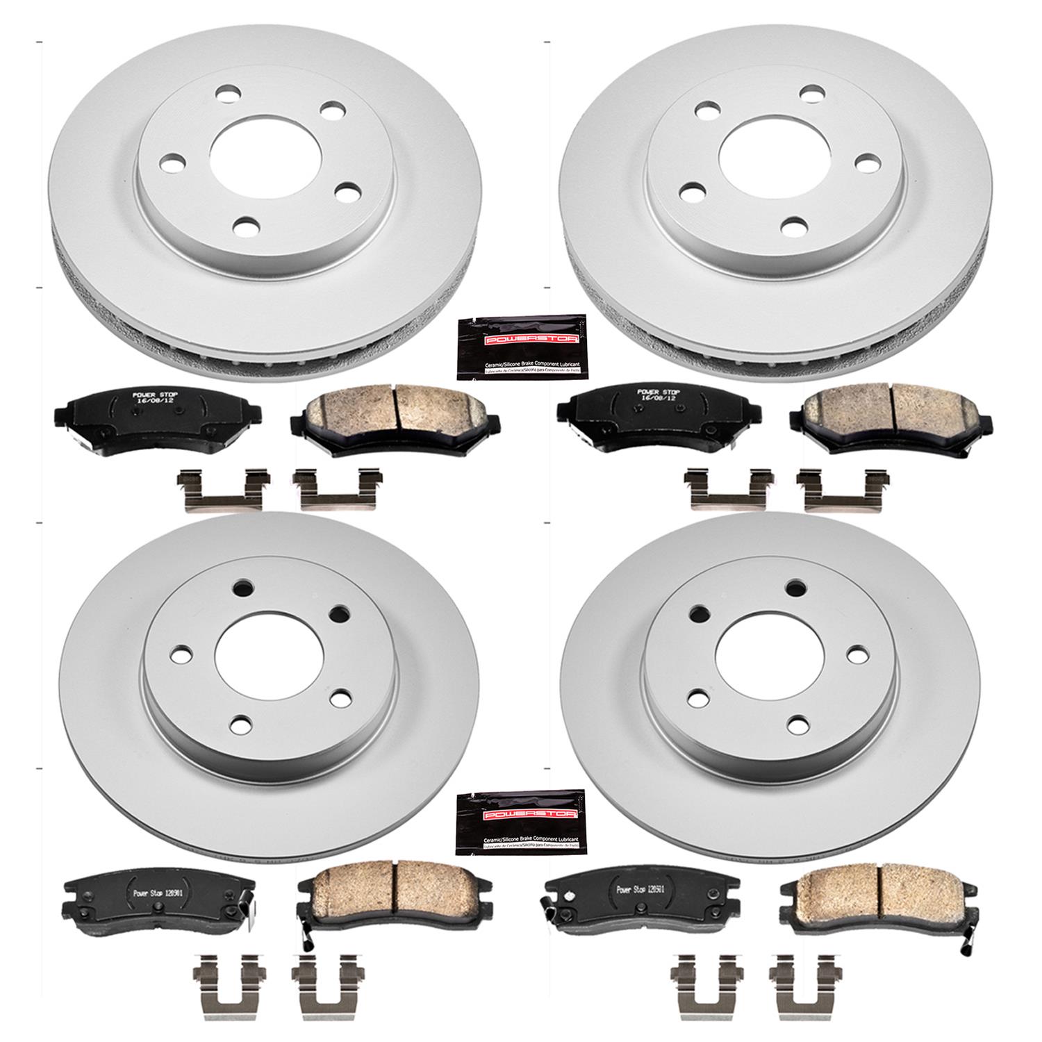 Power Stop 00-05 Buick LeSabre Front & Rear Z17 Evolution Geomet Coated Brake Kit (1x psbCRK1526, 1x psbCRK2553) thumbnail 4