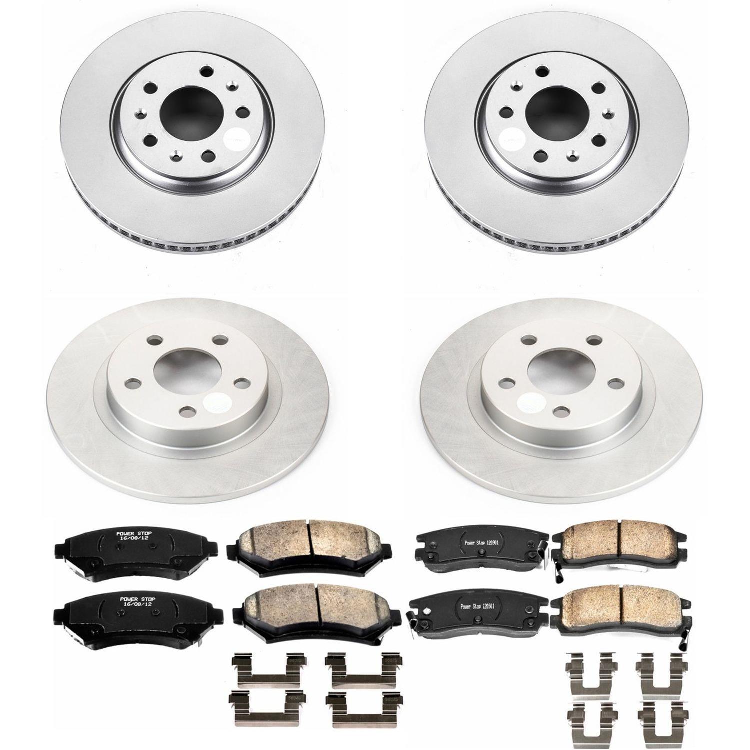 Power Stop 2004 Cadillac Seville Front & Rear Z17 Evolution Geomet Coated Brake Kit (1x psbCRK1566, 1x psbCRK2975) thumbnail 4