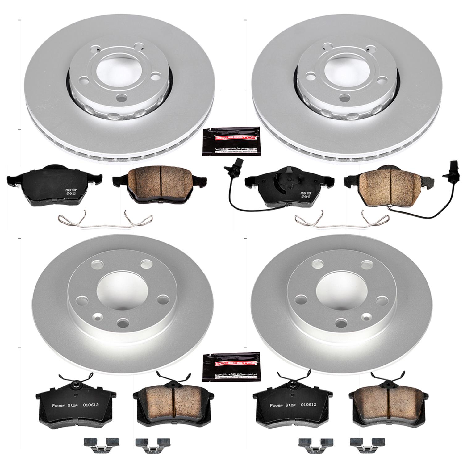 Power Stop 02-04 Audi A4 Front & Rear Z23 Evolution Sport Coated Brake Kit (1x psbCRK3129, 1x psbCRK528) thumbnail 4