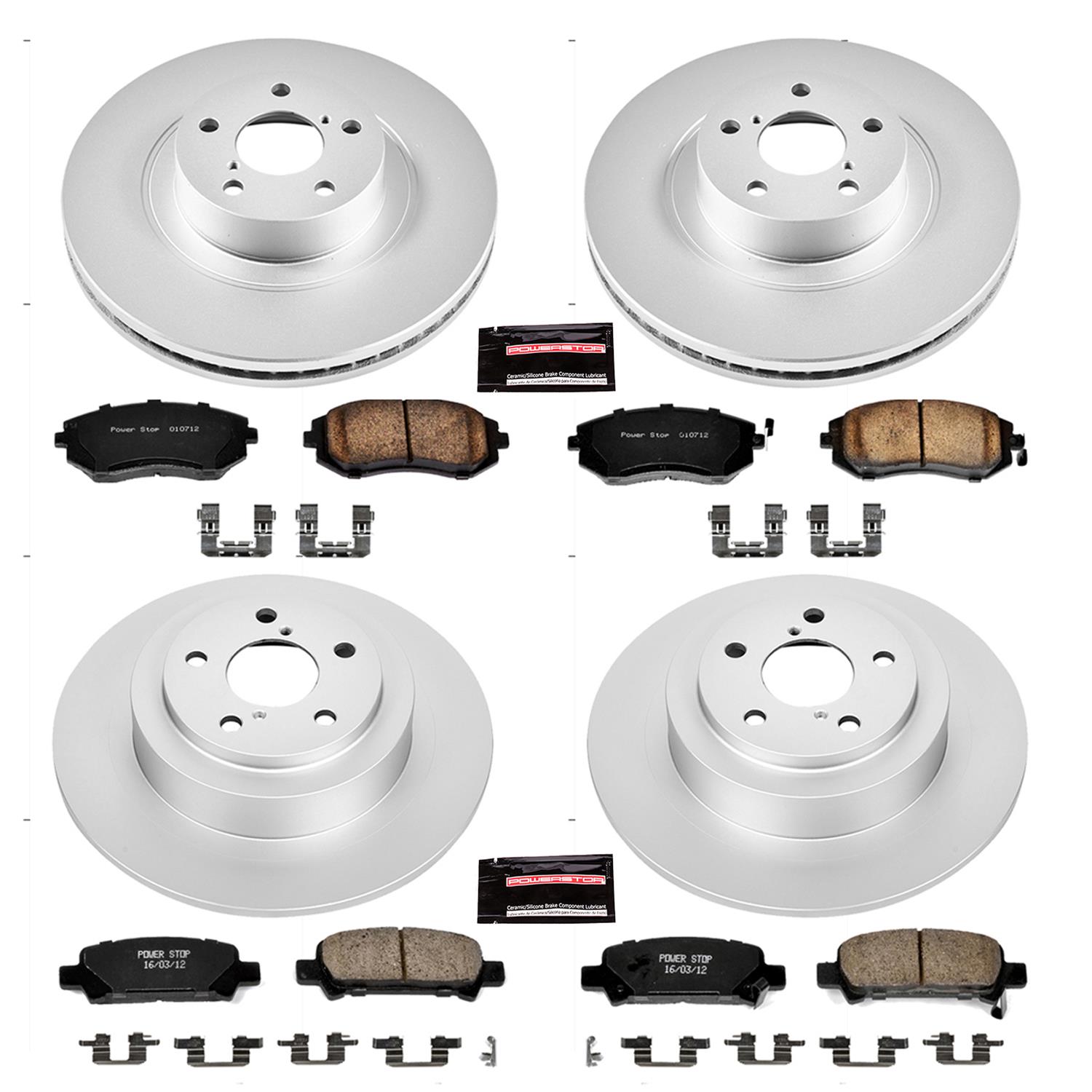 Power Stop 04-06 Subaru Baja Front & Rear Z17 Evolution Geomet Coated Brake Kit (1x psbCRK3124, 1x psbCRK3038) thumbnail 5