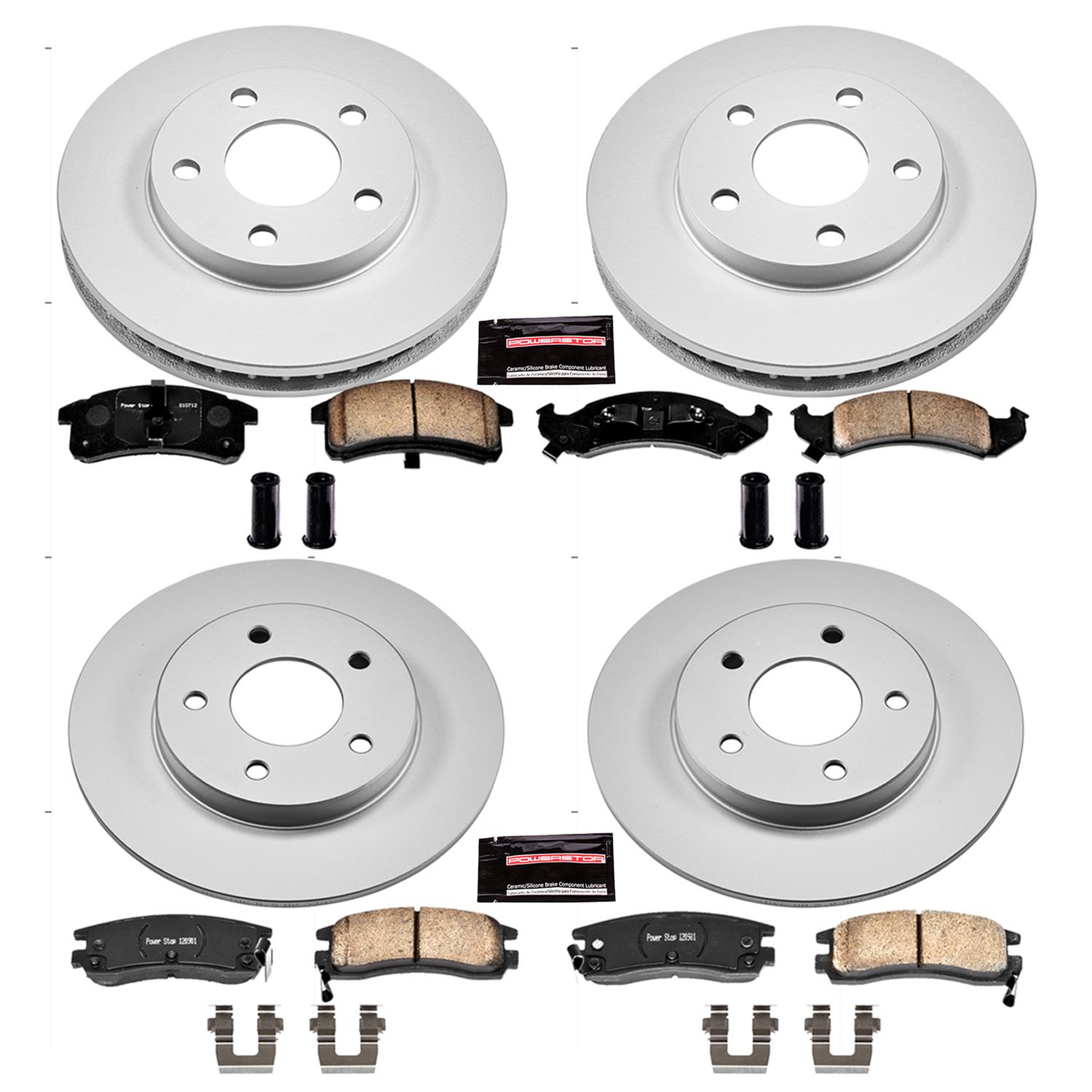 Power Stop 95-96 Buick Riviera Front & Rear Z17 Evolution Geomet Coated Brake Kit (1x psbCRK1526, 1x psbCRK1534) thumbnail 4
