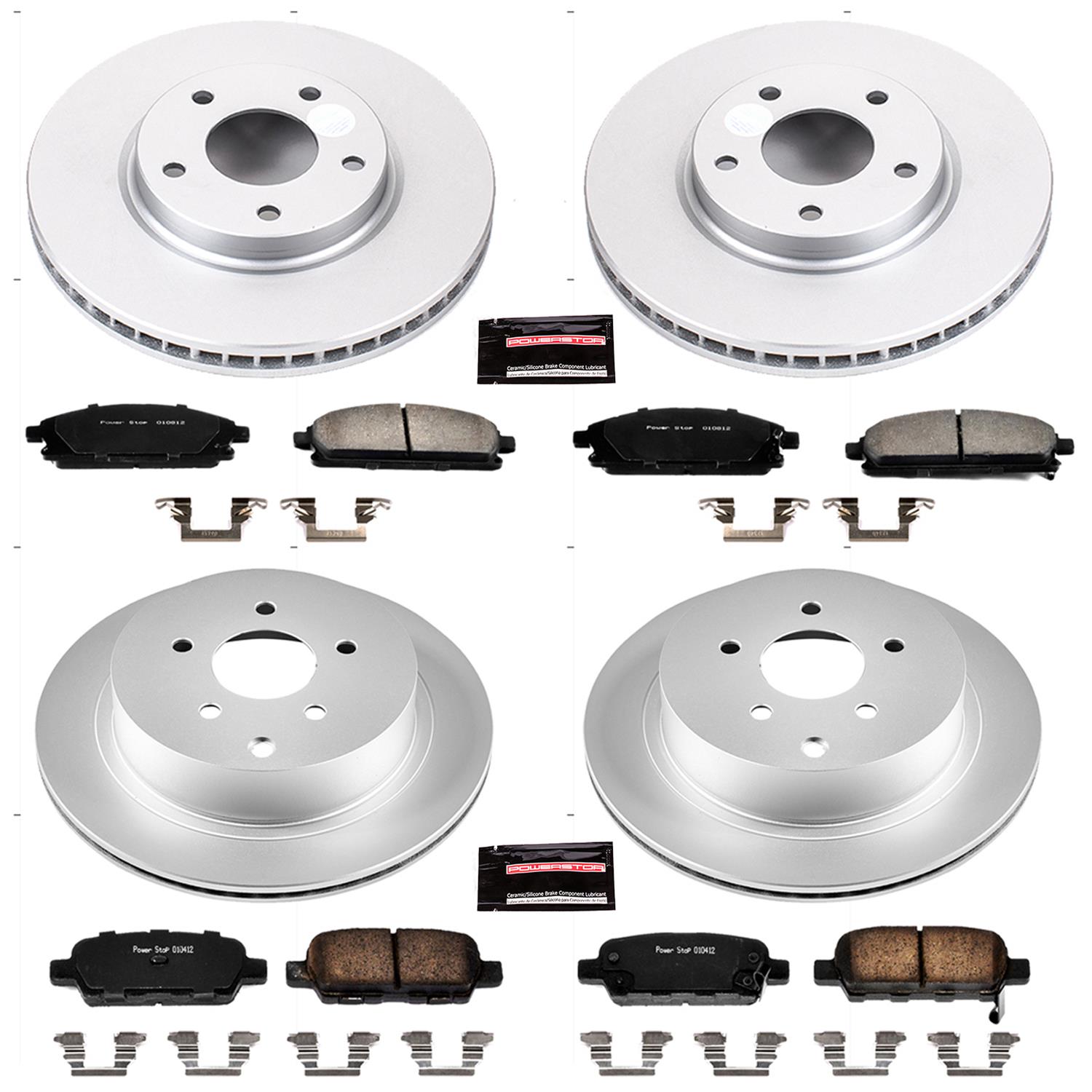 Power Stop 04-09 Nissan Quest Front & Rear Z17 Evolution Geomet Coated Brake Kit (1x psbCRK2427, 1x psbCRK150) thumbnail 4