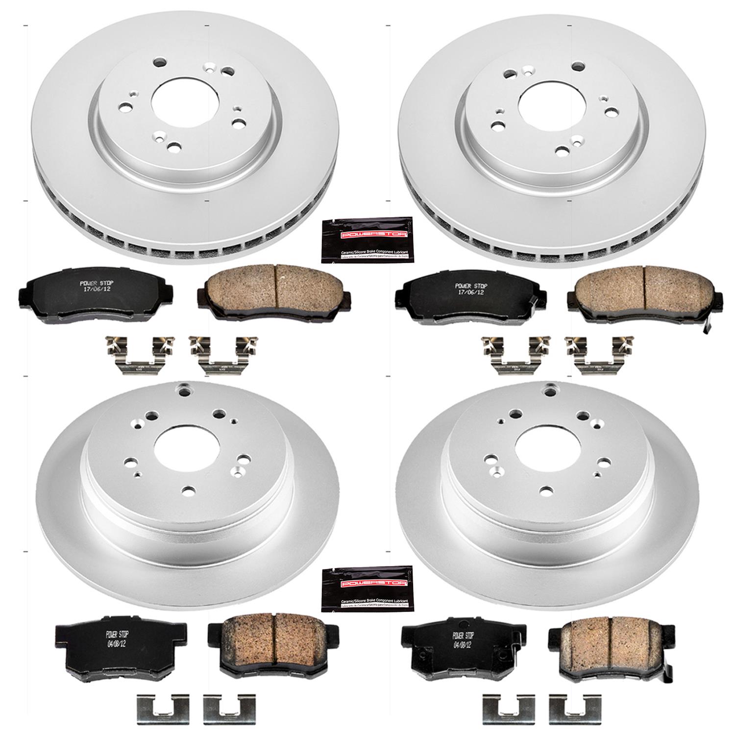 Power Stop 07-09 Acura RDX Front & Rear Z17 Evolution Geomet Coated Brake Kit (1x psbCRK228, 1x psbCRK3098) thumbnail 4