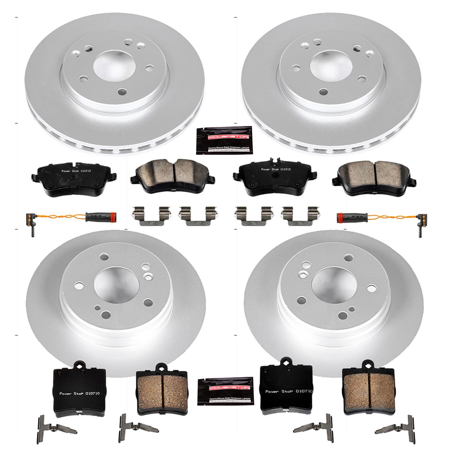 Power Stop 02-05 Mercedes-Benz C230 Front & Rear Z23 Evolution Sport Coated Brake Kit (1x psbCRK3048, 1x psbCRK368) thumbnail 4
