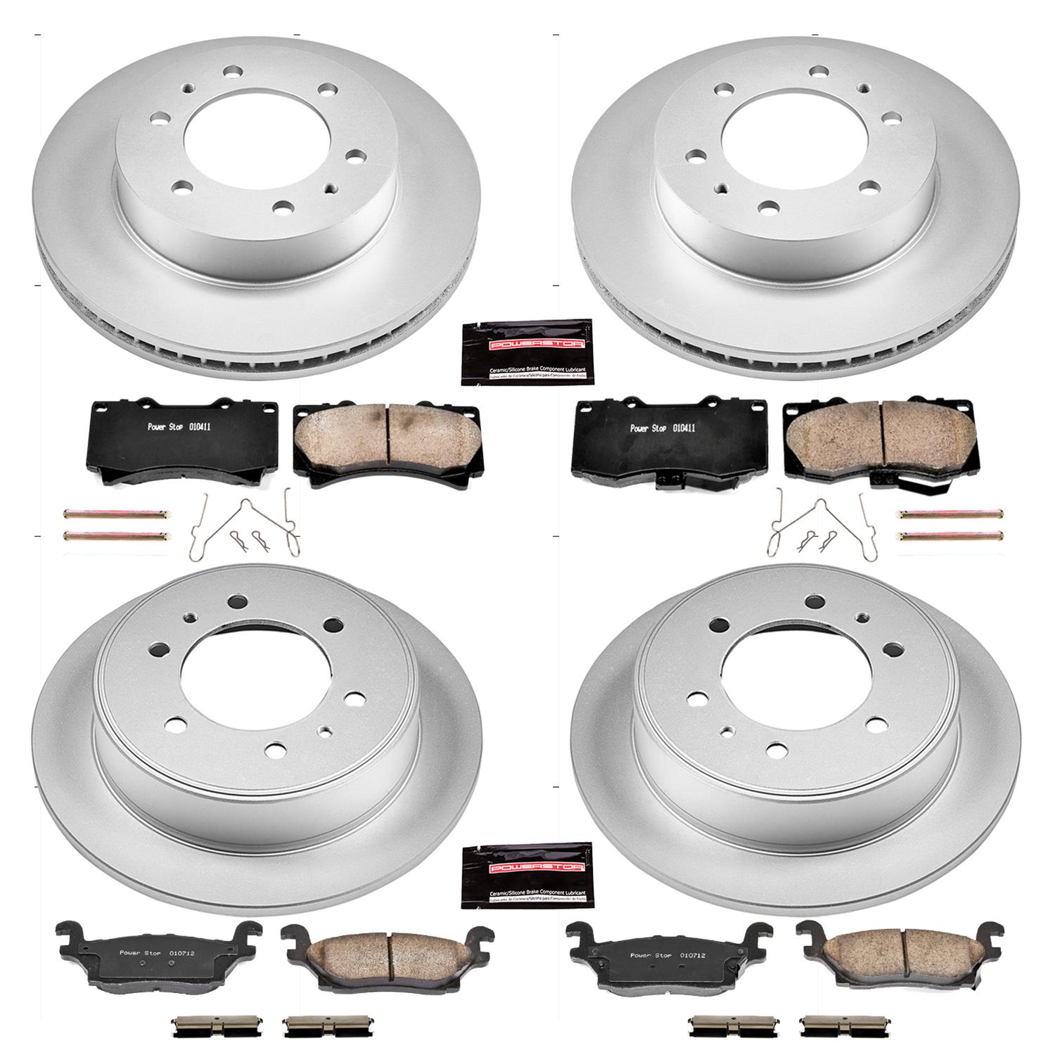 Power Stop 06-10 Hummer H3 Front & Rear Z17 Evolution Geomet Coated Brake Kit (1x psbCRK3035, 1x psbCRK3067) thumbnail 4