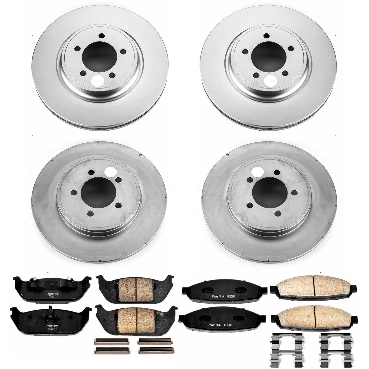 Power Stop 03-05 Lincoln Aviator Front & Rear Z17 Evolution Geomet Coated Brake Kit (1x psbCRK3025, 1x psbCRK3024) thumbnail 4