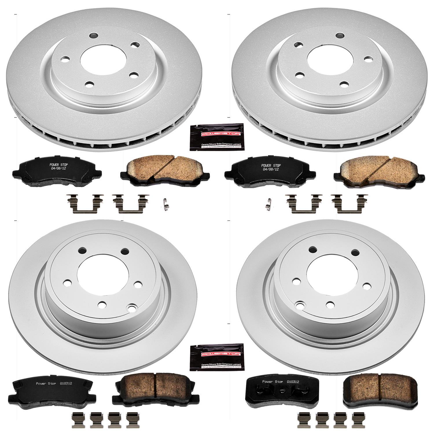 Power Stop 11-14 Chrysler 200 Front & Rear Z17 Evolution Geomet Coated Brake Kit (1x psbCRK3032, 1x psbCRK1630) thumbnail 4