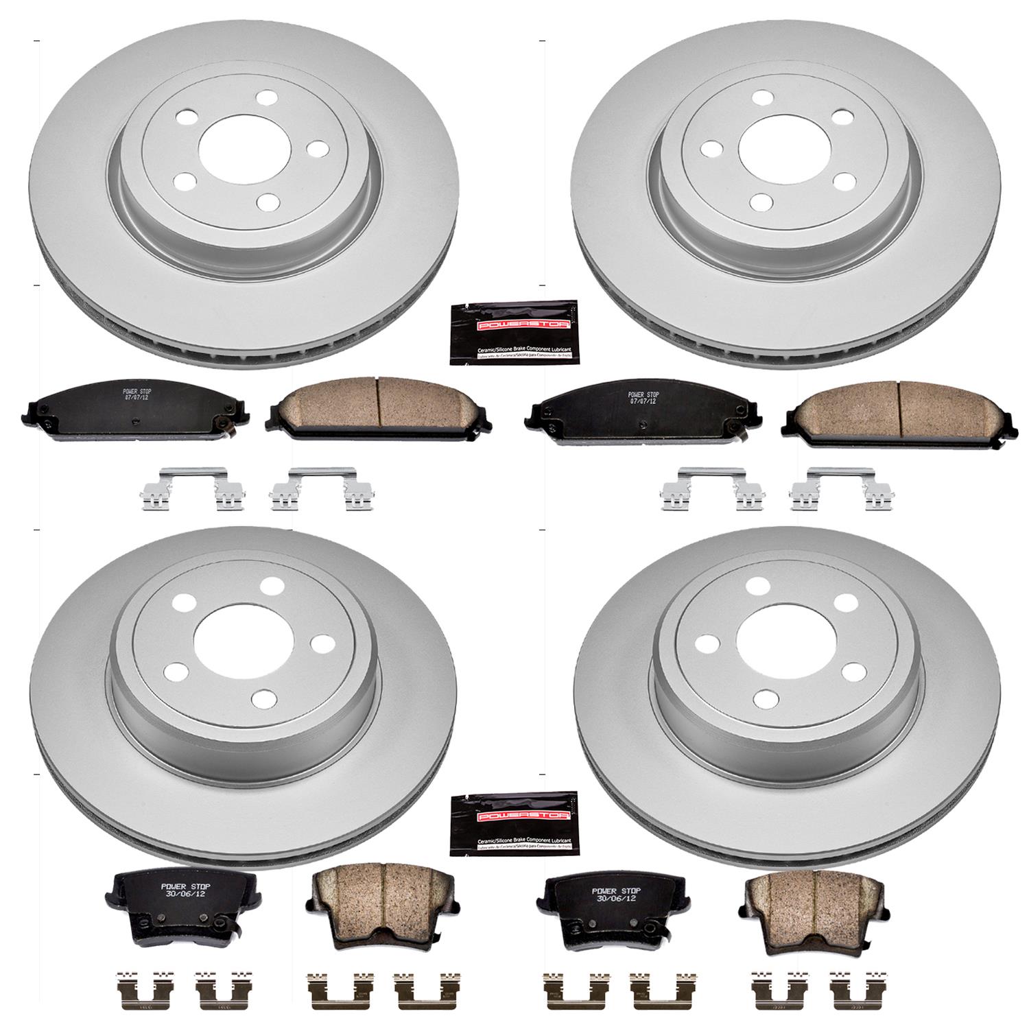 Power Stop 05-18 Chrysler 300 Front & Rear Z17 Evolution Geomet Coated Brake Kit (1x psbCRK1720, 1x psbCRK2560) thumbnail 4