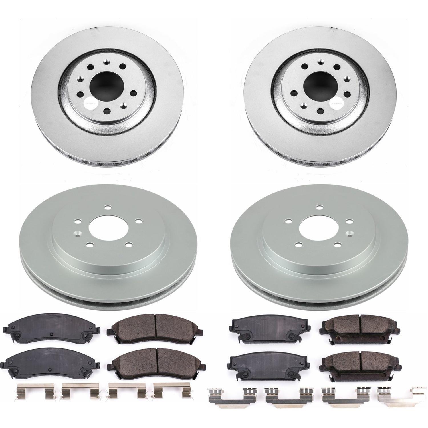 Power Stop 06-07 Cadillac CTS Front & Rear Z17 Evolution Geomet Coated Brake Kit (1x psbCRK1429, 1x psbCRK2958) thumbnail 2