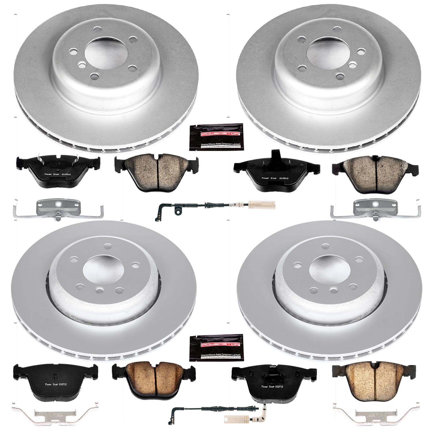 Power Stop 08-10 BMW 535i Front & Rear Z23 Evolution Sport Coated Brake Kit (1x psbCRK2940, 1x psbCRK2918) thumbnail 4