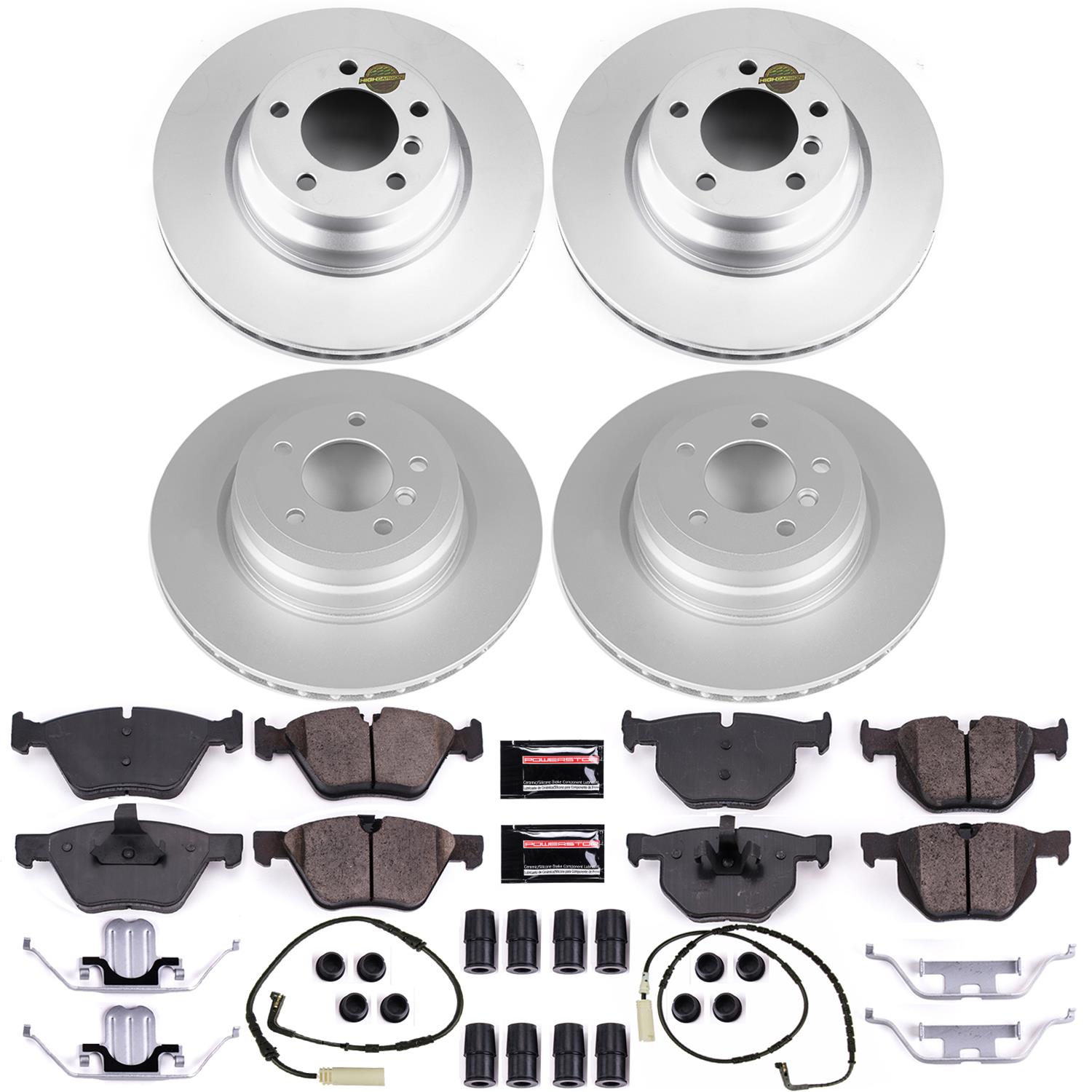 Power Stop 2006 BMW 330i Front & Rear Z23 Evolution Sport Coated Brake Kit (1x psbCRK045, 1x psbCRK3077) thumbnail 5
