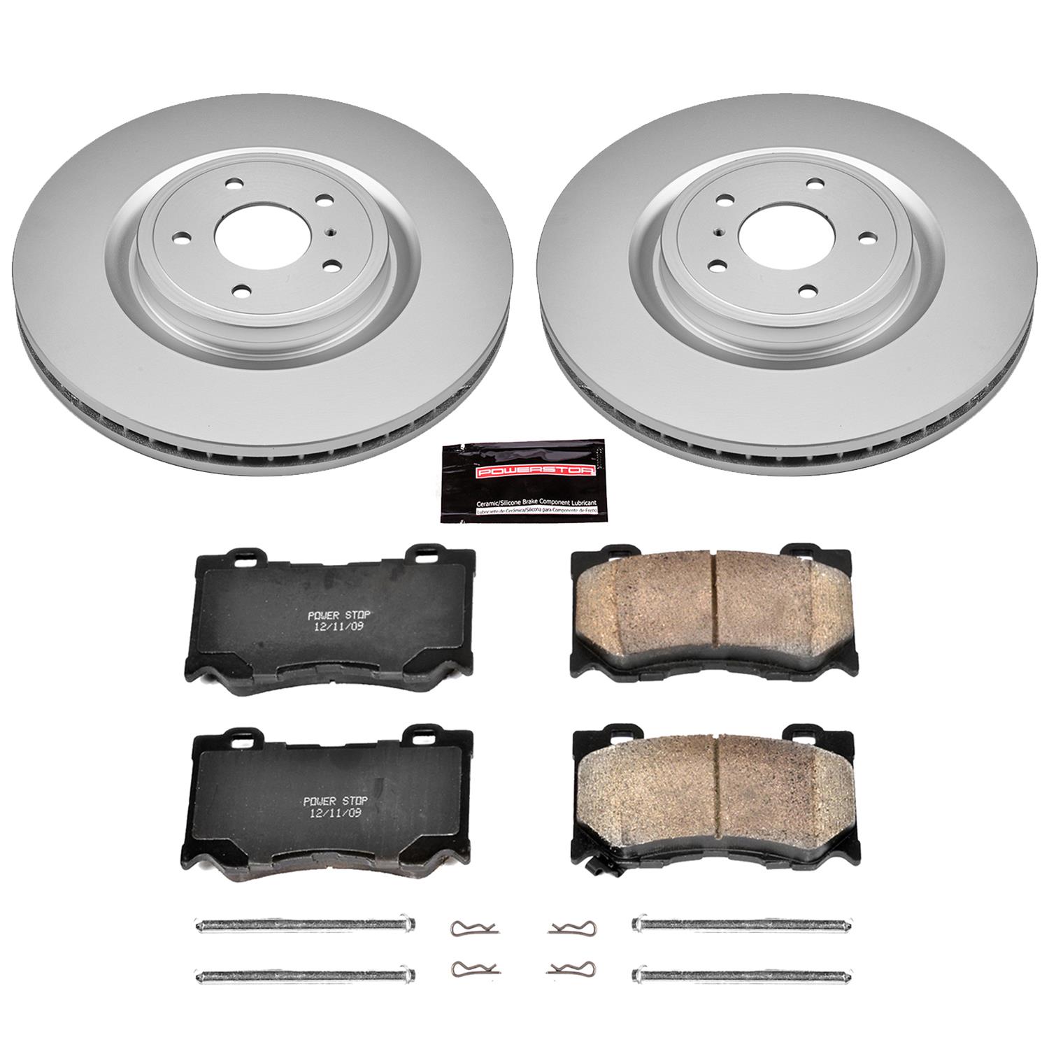 Power Stop 09-13 Infiniti FX50 Front & Rear Z17 Evolution Geomet Coated Brake Kit (1x psbCRK2915, 1x psbCRK5861) thumbnail 6