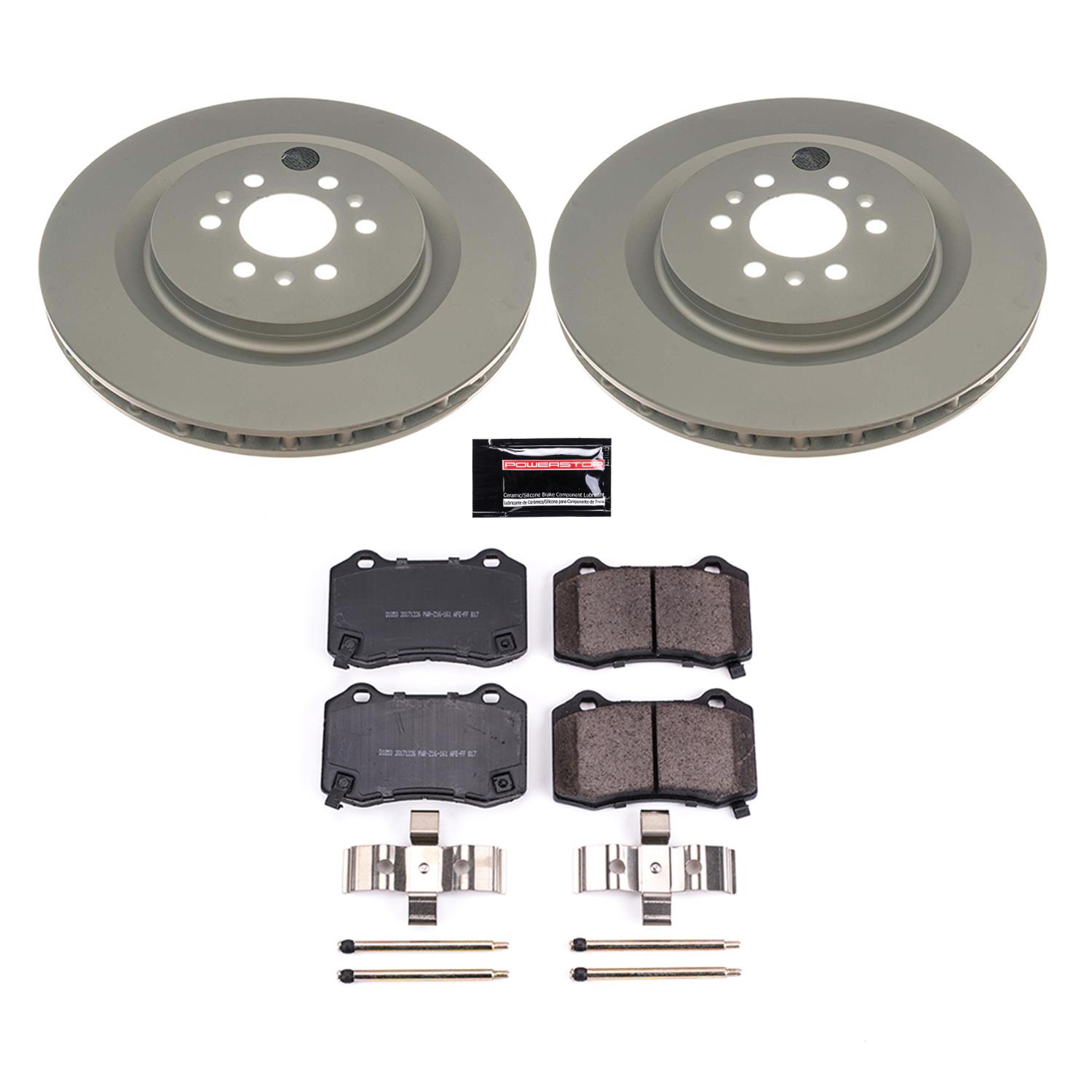 Power Stop 04-07 Cadillac CTS Front & Rear Z17 Evolution Geomet Coated Brake Kit (1x psbCRK2944, 1x psbCRK2945) thumbnail 8