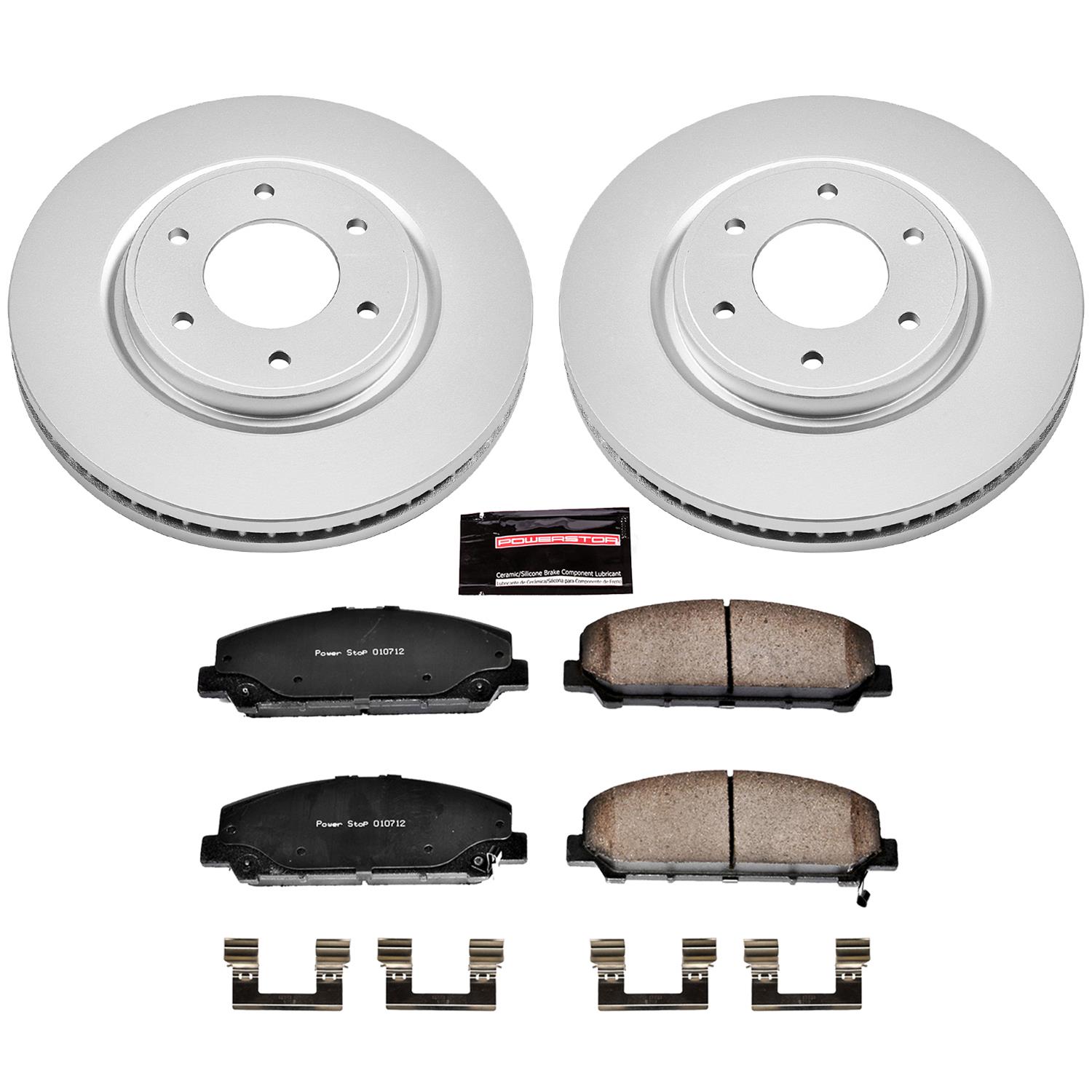 Power Stop 08-10 Infiniti QX56 Front & Rear Z17 Evolution Geomet Coated Brake Kit (1x psbCRK2961, 1x psbCRK2445) thumbnail 2