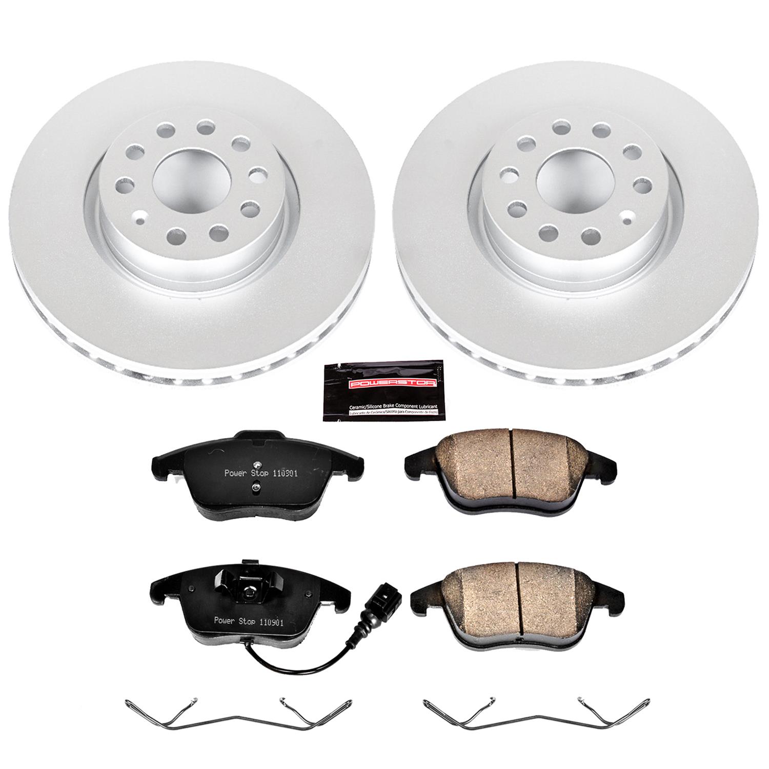 Power Stop 16-18 Audi Q3 Front & Rear Z23 Evolution Sport Coated Brake Kit (1x psbCRK7707, 1x psbCRK2963) thumbnail 6