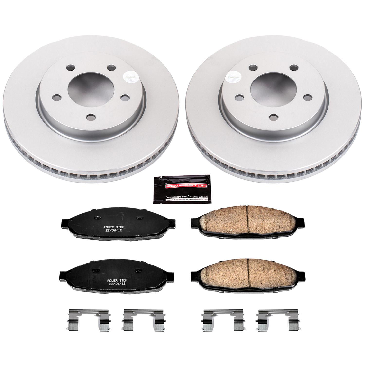 Power Stop 04-08 Chrysler Pacifica Front & Rear Z17 Evolution Geomet Coated Brake Kit (1x psbCRK3020, 1x psbCRK3009) thumbnail 3