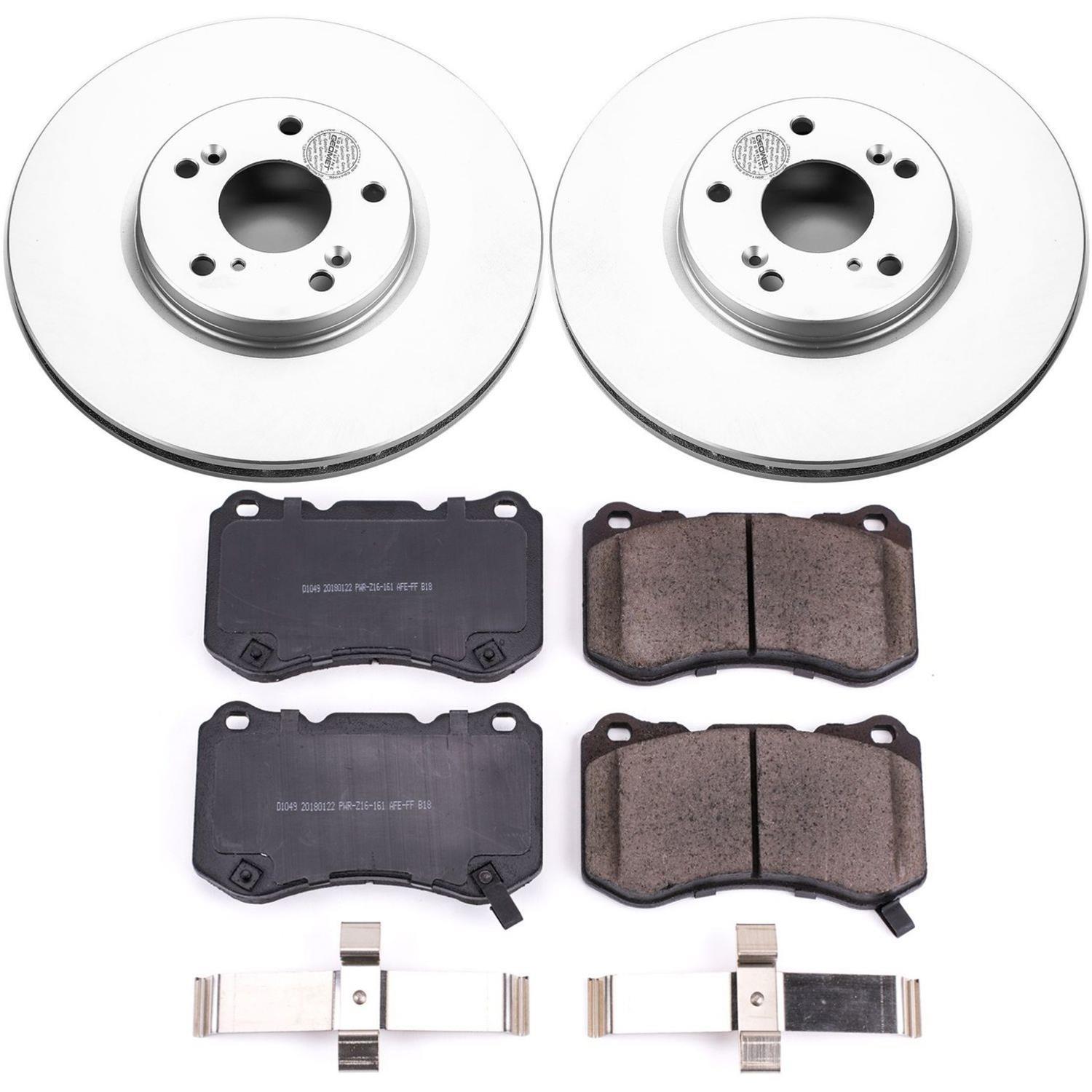 Power Stop 04-08 Acura TL Front & Rear Z17 Evolution Geomet Coated Brake Kit (1x psbCRK3029, 1x psbCRK5399) thumbnail 5