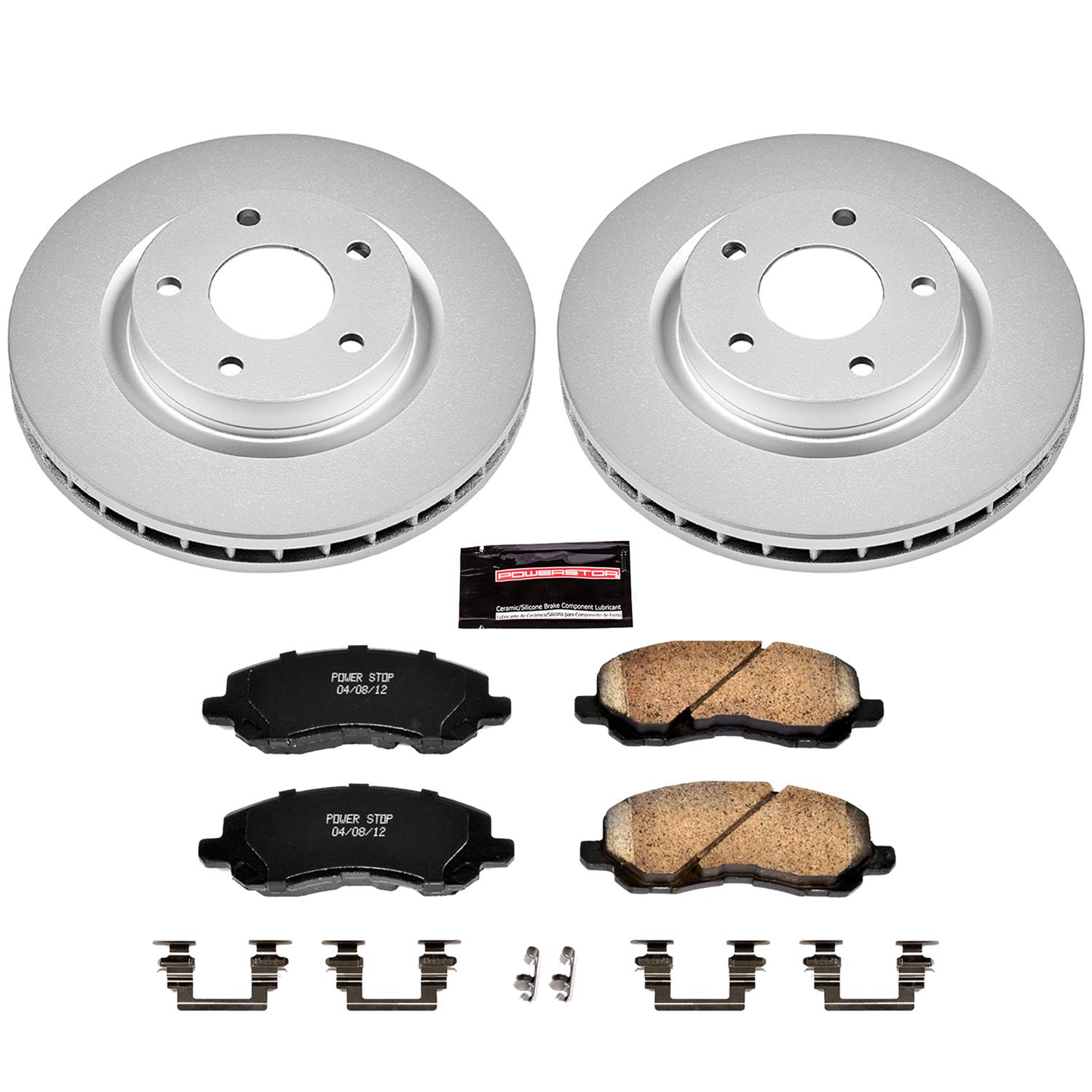 Power Stop 11-14 Chrysler 200 Front & Rear Z17 Evolution Geomet Coated Brake Kit (1x psbCRK3032, 1x psbCRK1630) thumbnail 5