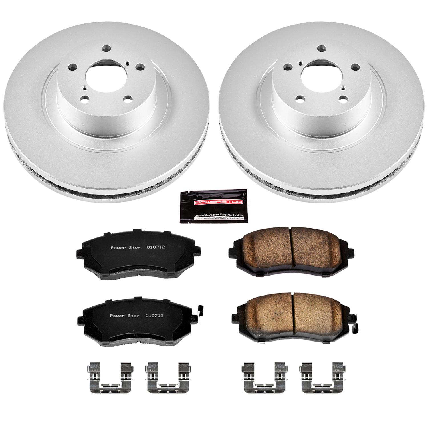 Power Stop 04-06 Subaru Baja Front & Rear Z17 Evolution Geomet Coated Brake Kit (1x psbCRK3124, 1x psbCRK3038) thumbnail 4