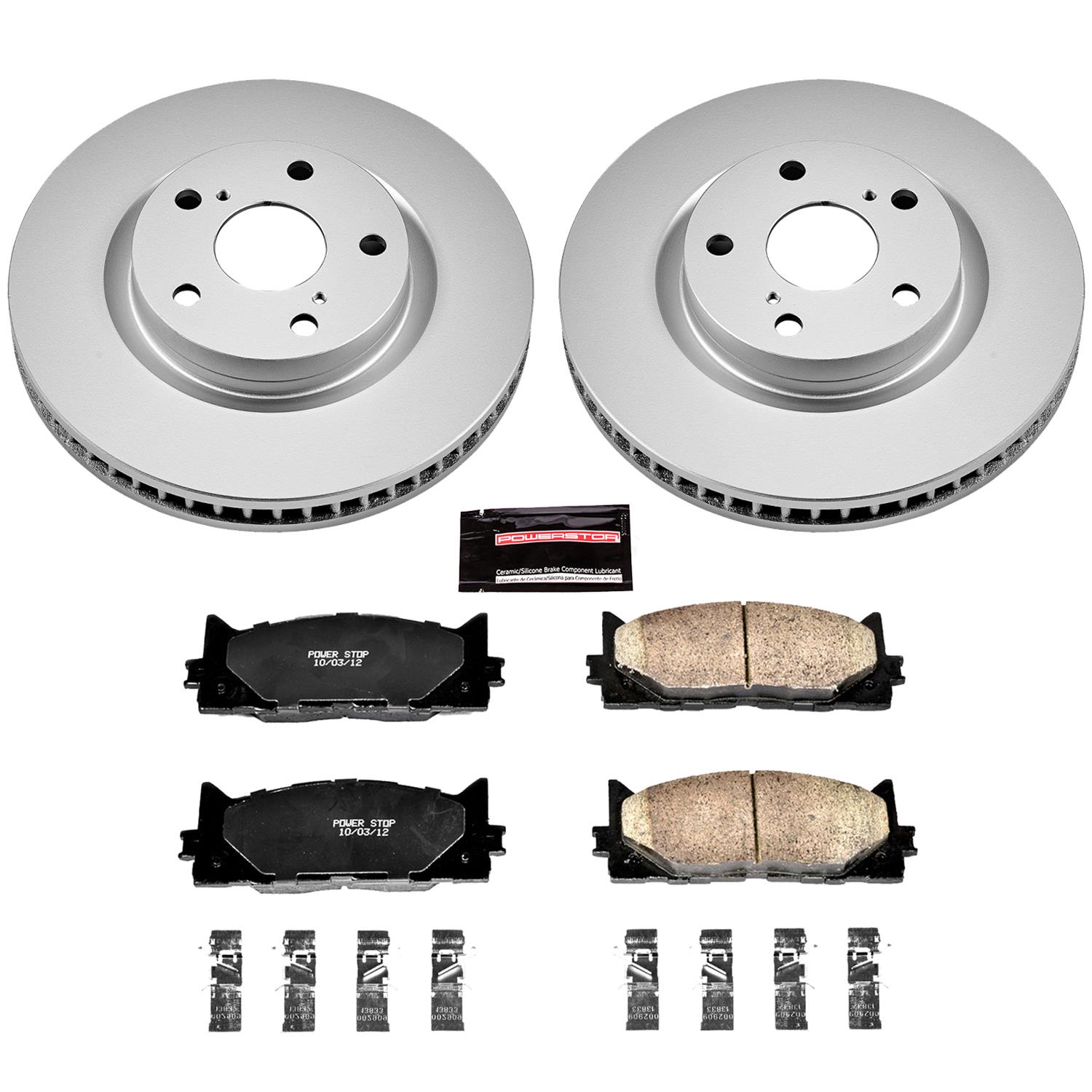 Power Stop 13-18 Lexus ES300h Front & Rear Z17 Evolution Geomet Coated Brake Kit (1x psbCRK6520, 1x psbCRK3053) thumbnail 5
