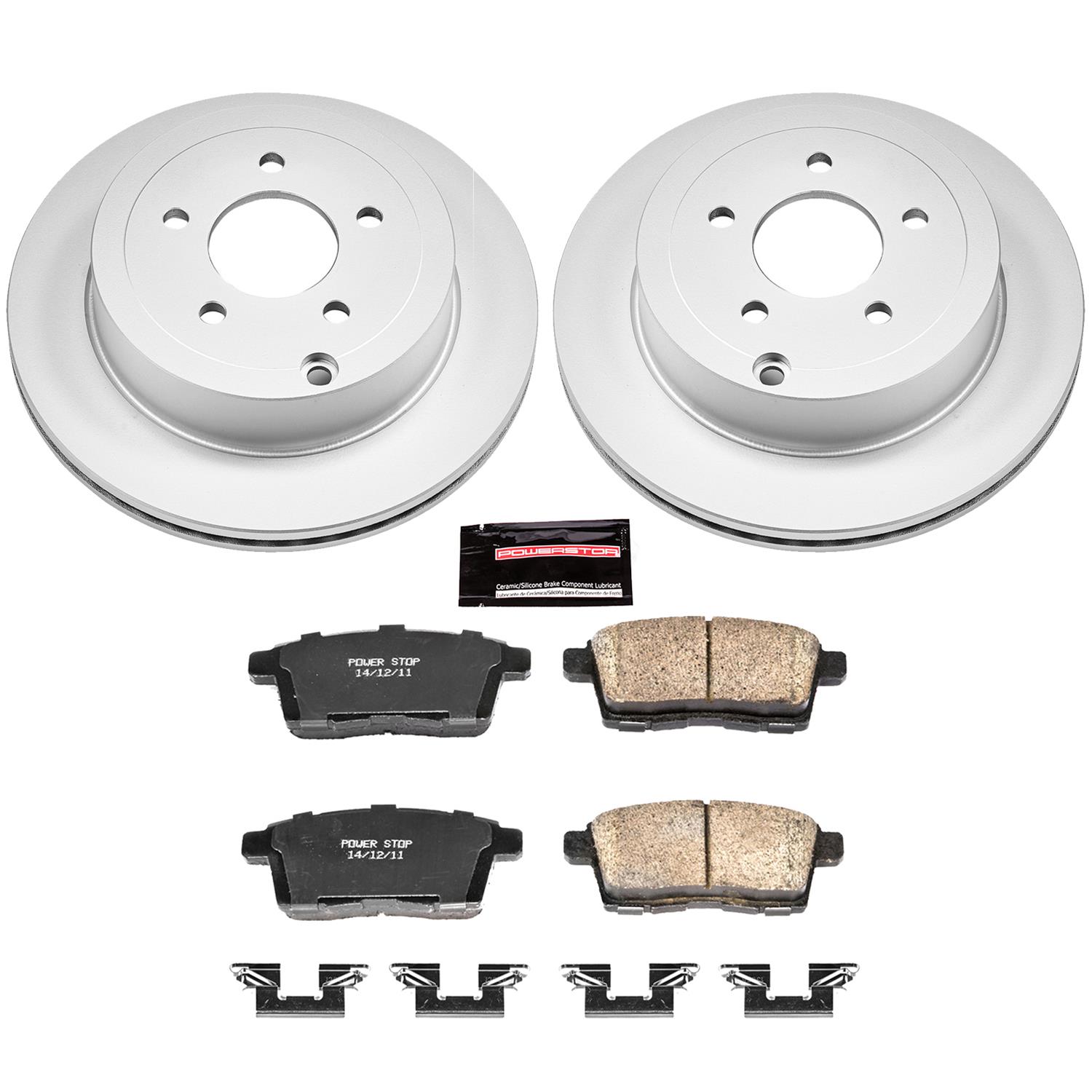 Power Stop 07-09 Ford Edge Front & Rear Z17 Evolution Geomet Coated Brake Kit (1x psbCRK3071, 1x psbCRK3060) thumbnail 7