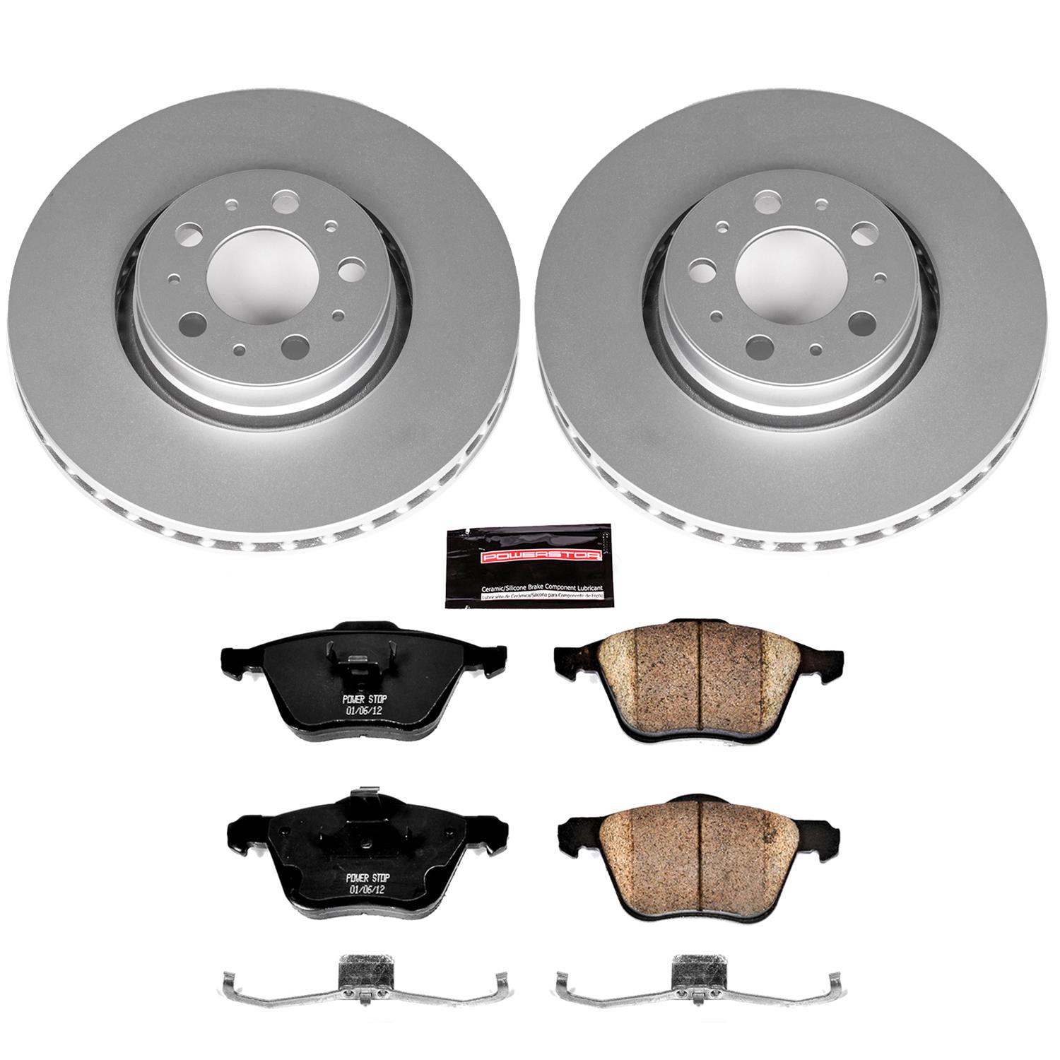 Power Stop 03-14 Volvo XC90 Front & Rear Z23 Evolution Sport Coated Brake Kit (1x psbCRK3063, 1x psbCRK3039) thumbnail 5