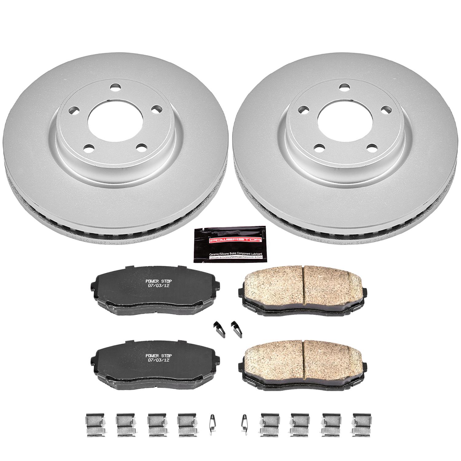 Power Stop 07-09 Ford Edge Front & Rear Z17 Evolution Geomet Coated Brake Kit (1x psbCRK3071, 1x psbCRK3060) thumbnail 5