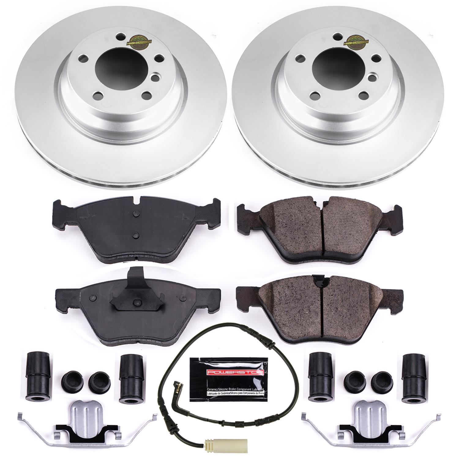 Power Stop 2006 BMW 330i Front & Rear Z23 Evolution Sport Coated Brake Kit (1x psbCRK045, 1x psbCRK3077) thumbnail 4