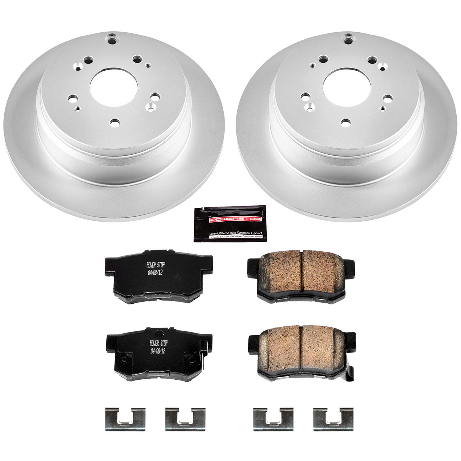 Power Stop 07-09 Acura RDX Front & Rear Z17 Evolution Geomet Coated Brake Kit (1x psbCRK228, 1x psbCRK3098) thumbnail 6
