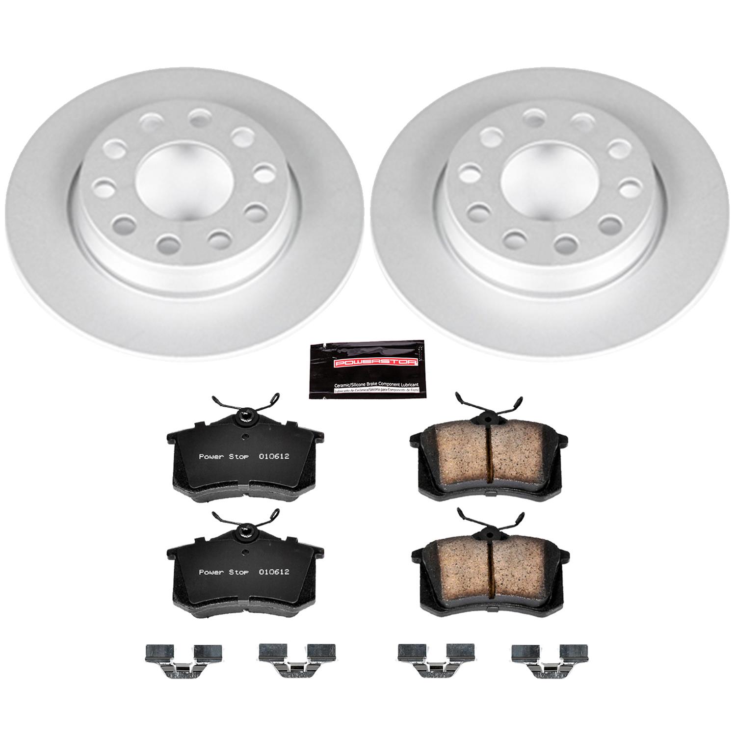 Power Stop 02-05 Audi A4 Front & Rear Z23 Evolution Sport Coated Brake Kit (1x psbCRK3109, 1x psbCRK636) thumbnail 9