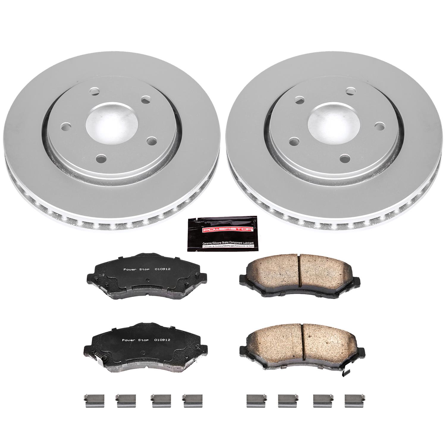 Power Stop 08-12 Chrysler Town & Country Front & Rear Z17 Evolution Geomet Coated Brake Kit (1x psbCRK4569, 1x psbCRK3118) thumbnail 8